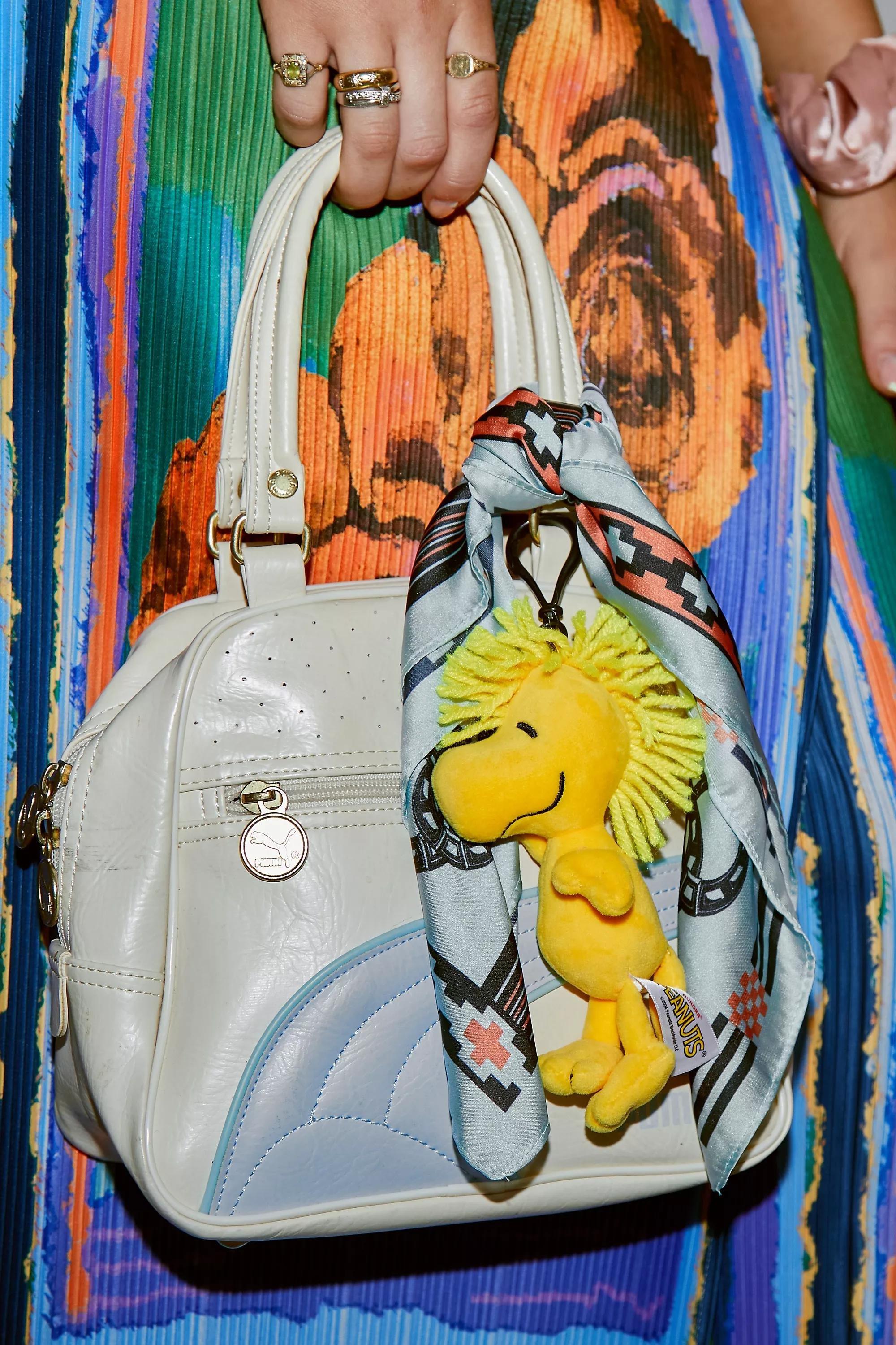 Yellow Peanuts Woodstock Plush Keyring, YEL, large image number 0