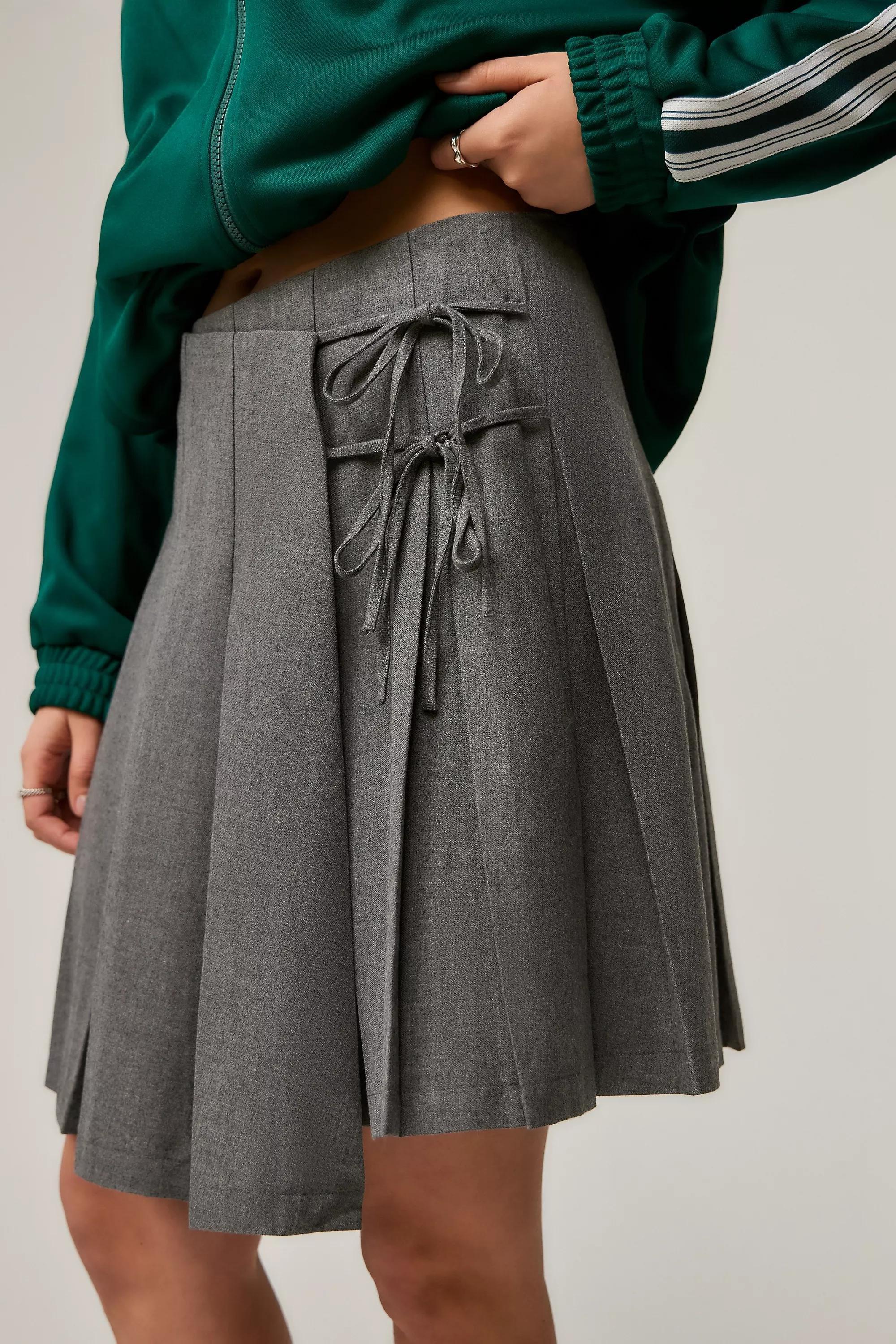 Grey Silence + Noise Sally Wrap Midi Skirt, , large image number 0