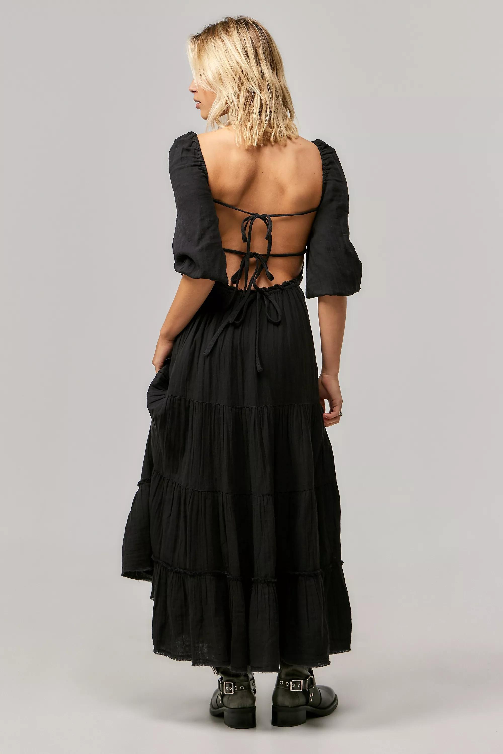 Black Kimchi Blue Violetta Maxi Dress, , large image number 3