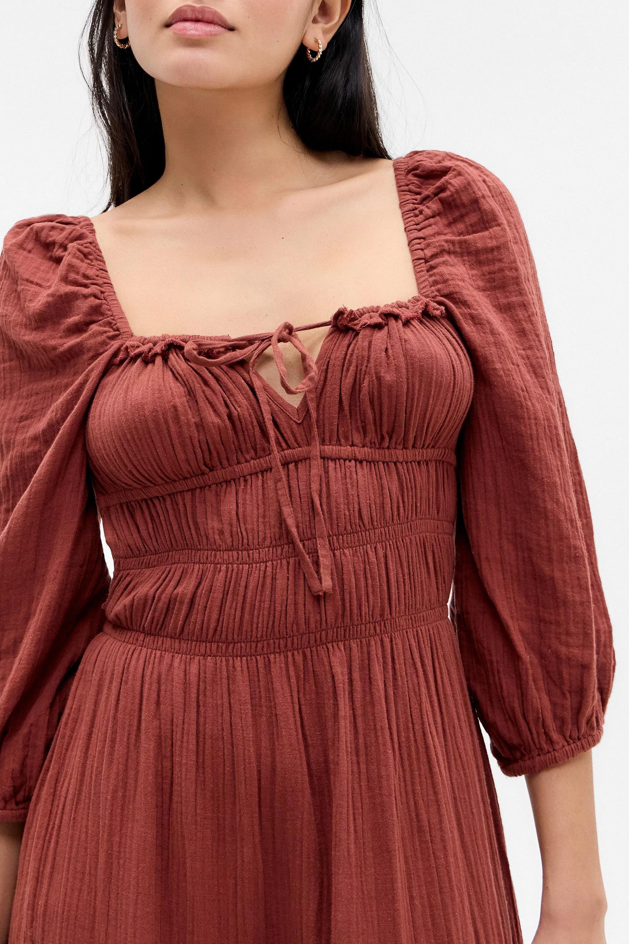 Brown Kimchi Blue Violetta Maxi Dress, , large image number 3