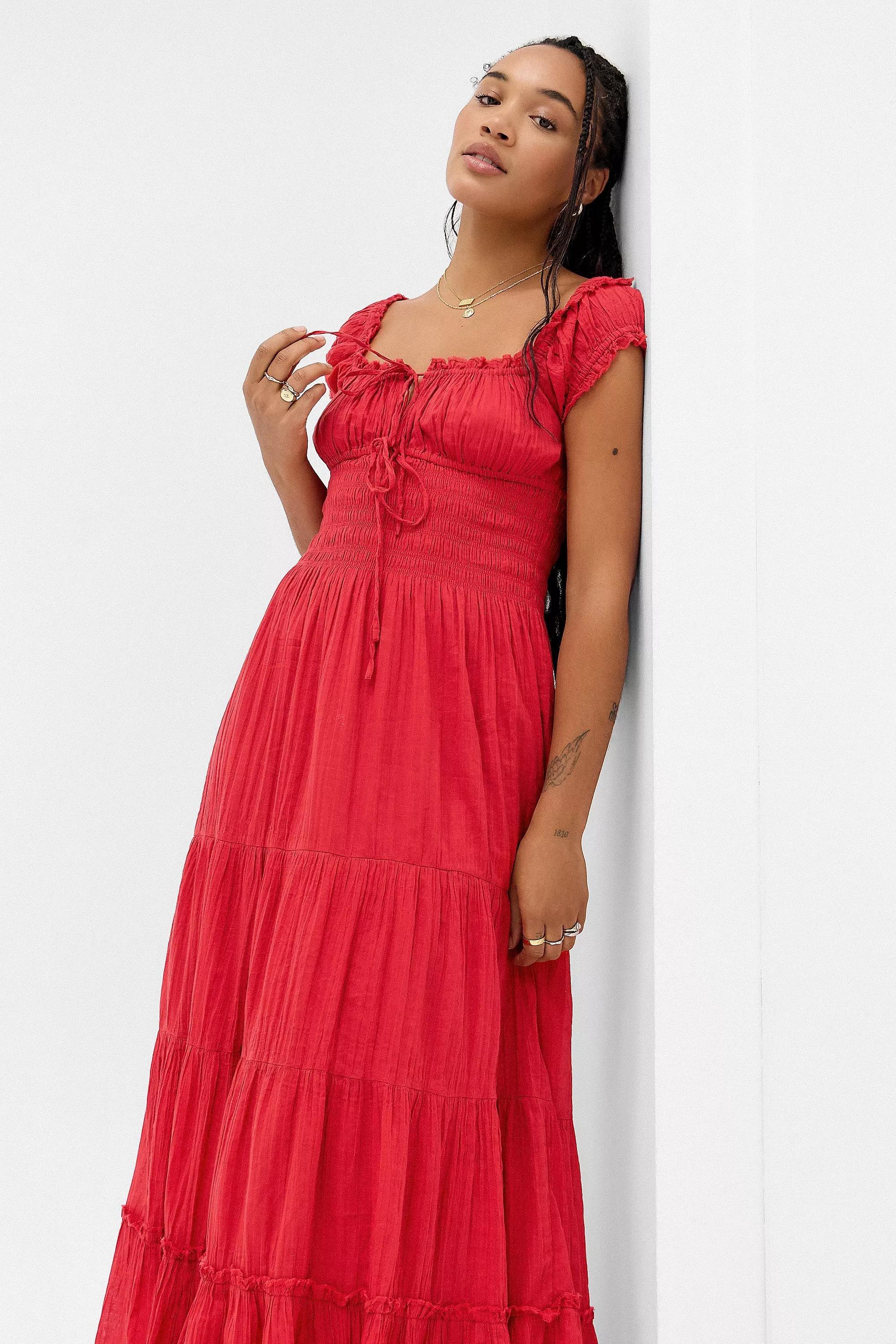 Red Kimchi Blue Sienna Maxi Dress, , large image number 3