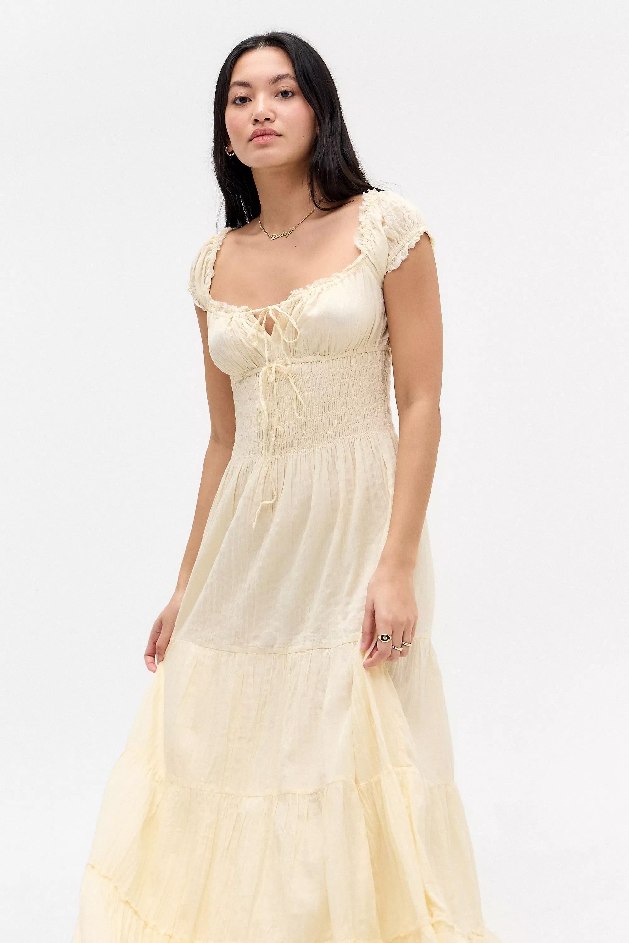Yellow Kimchi Blue Sienna Maxi Dress, , large image number 1