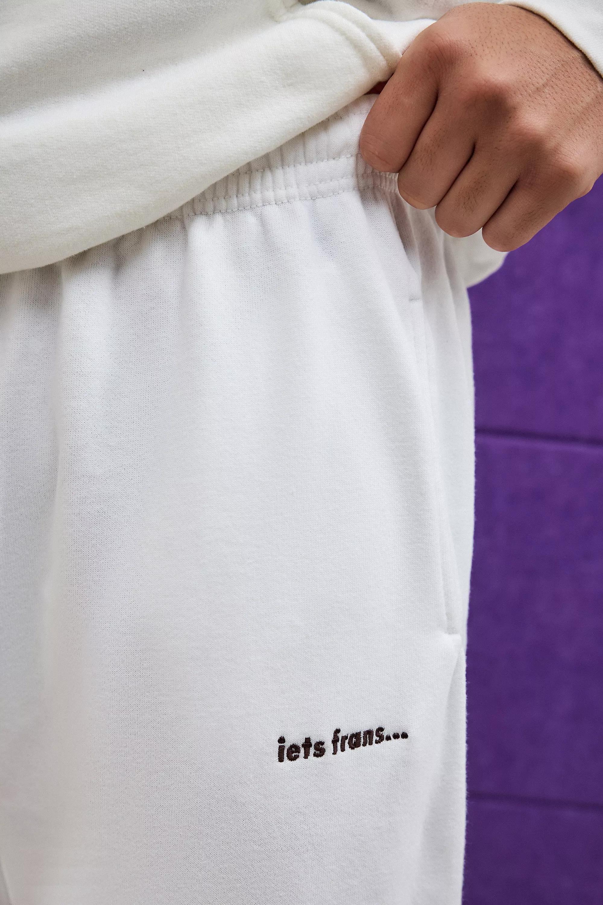 White Iets Frans... Cuffed Joggers, , large image number 2