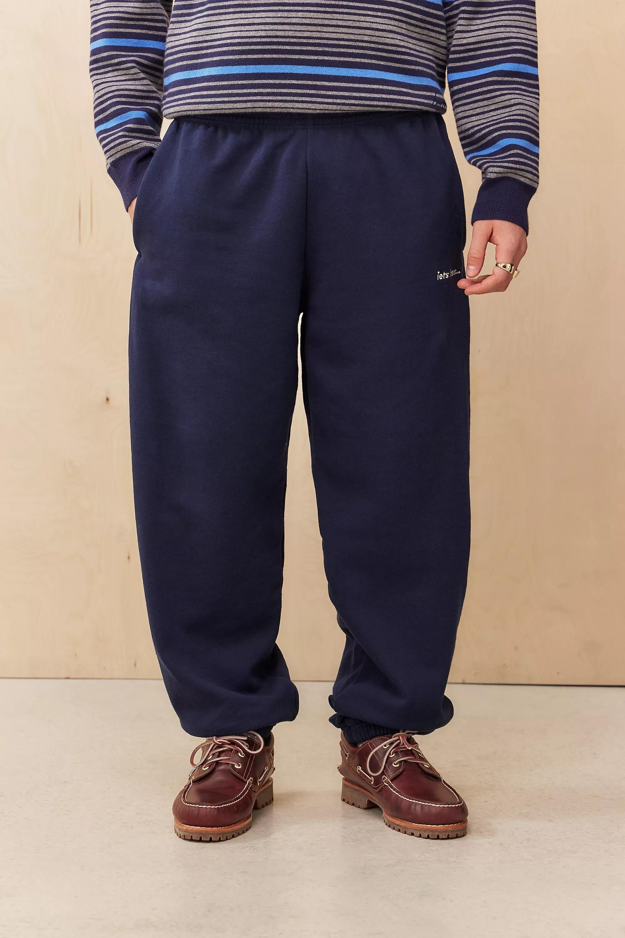 Navy Iets Frans... Cuffed Joggers, NAVY, medium