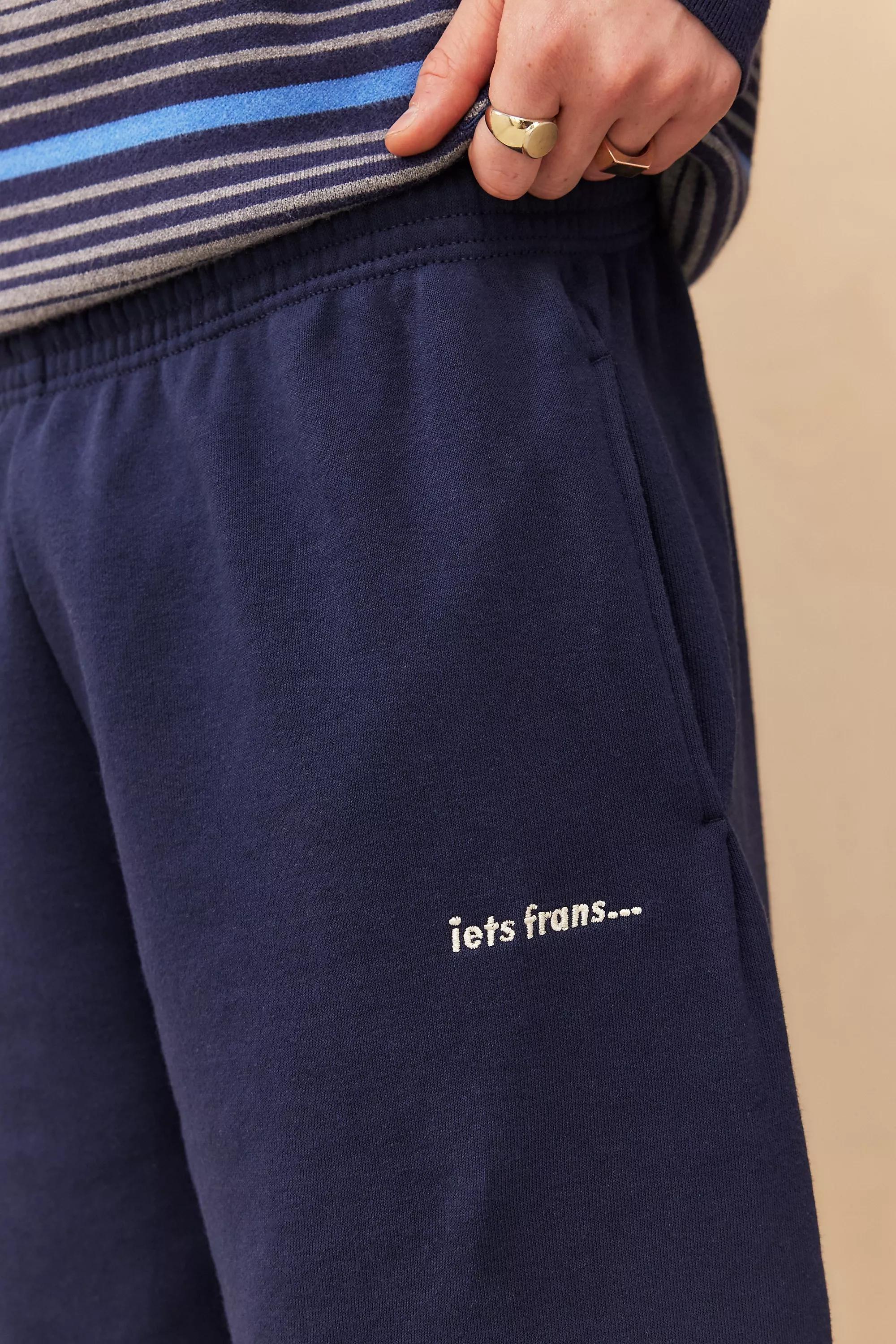 Navy Iets Frans... Cuffed Joggers, NAVY, large image number 3