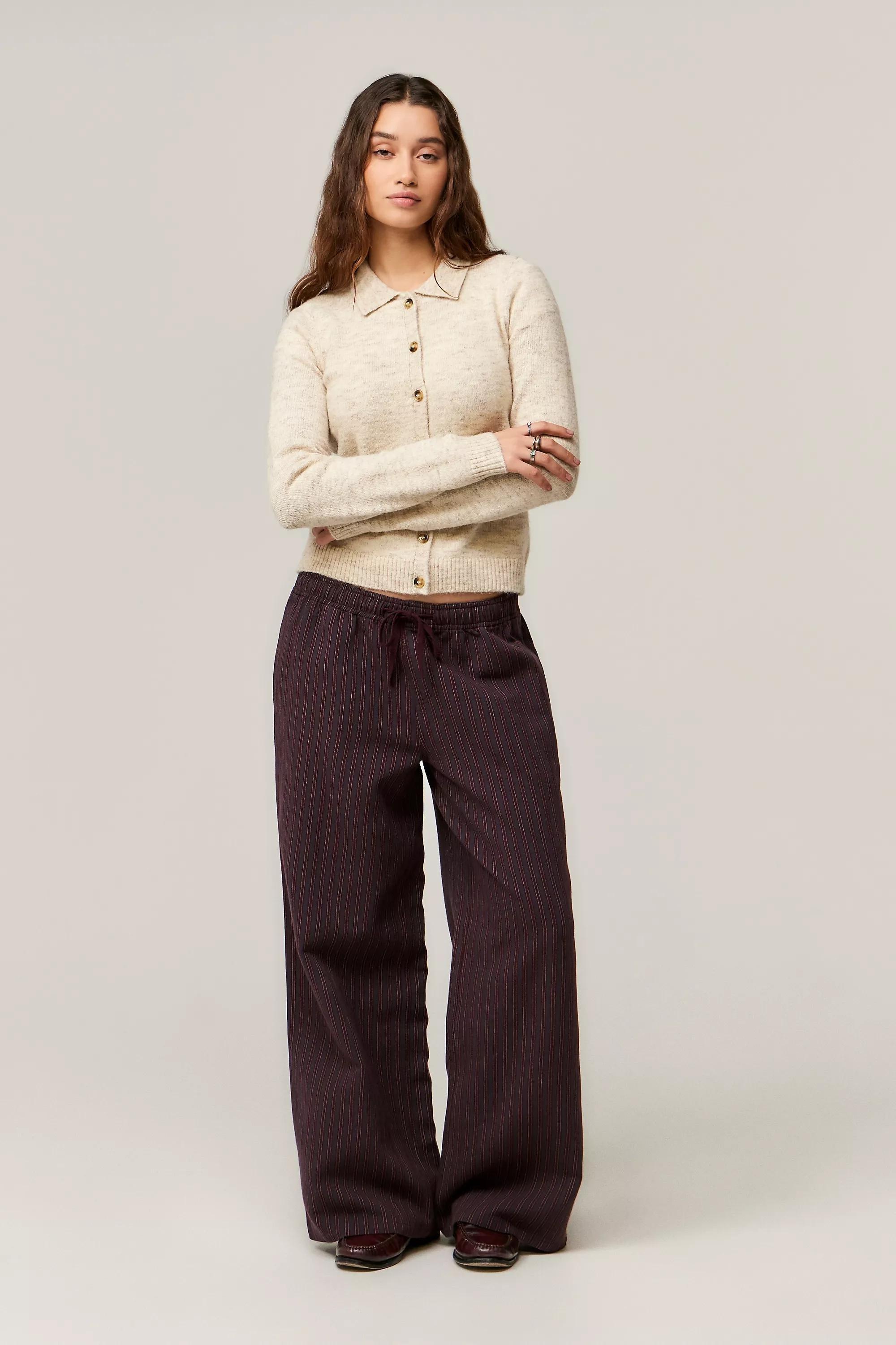 Cream Uo Collared Button-Through Cardigan, , large image number 2
