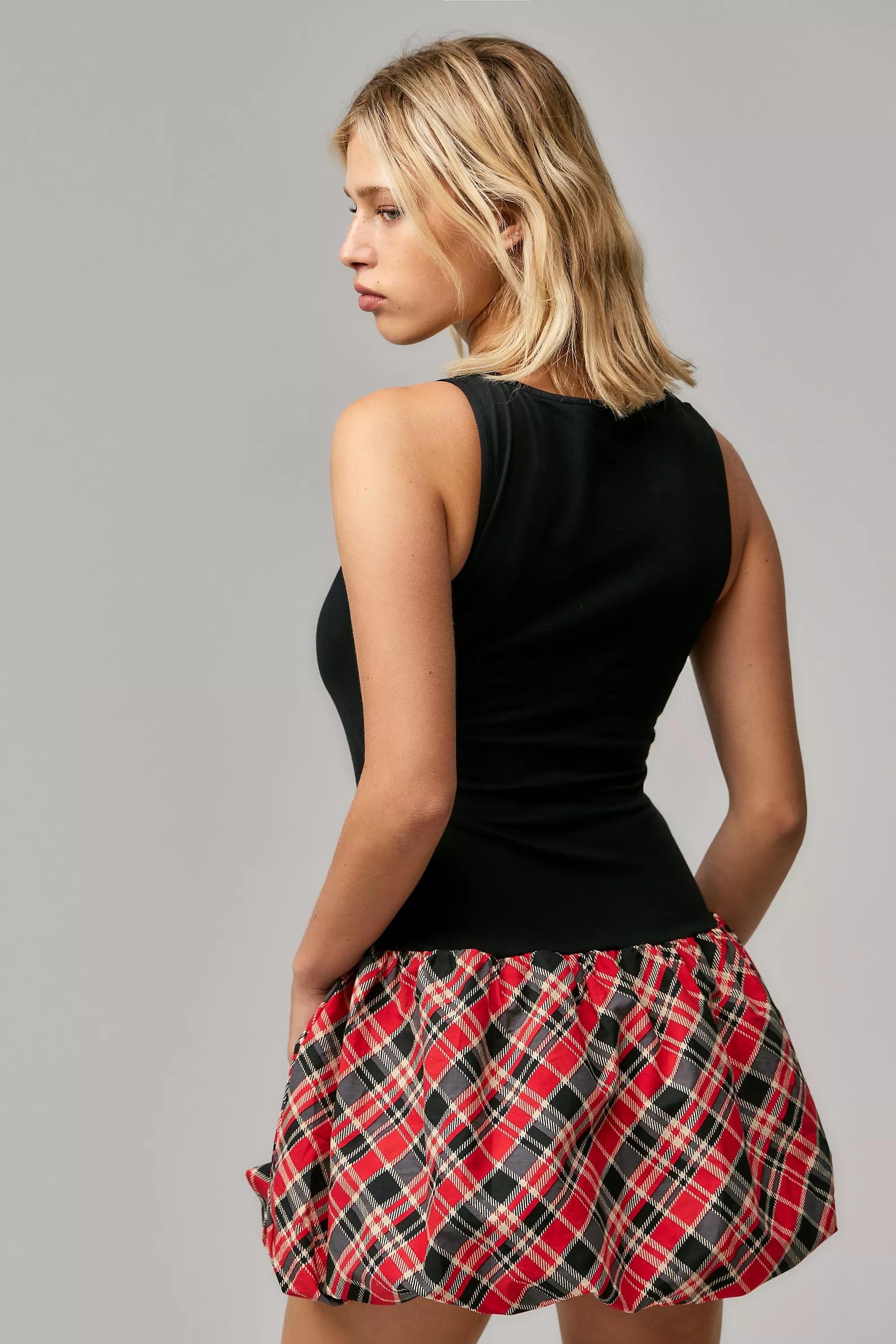 Multicolour Motel Ortega Bubble Hem Mini Dress, , large image number 3