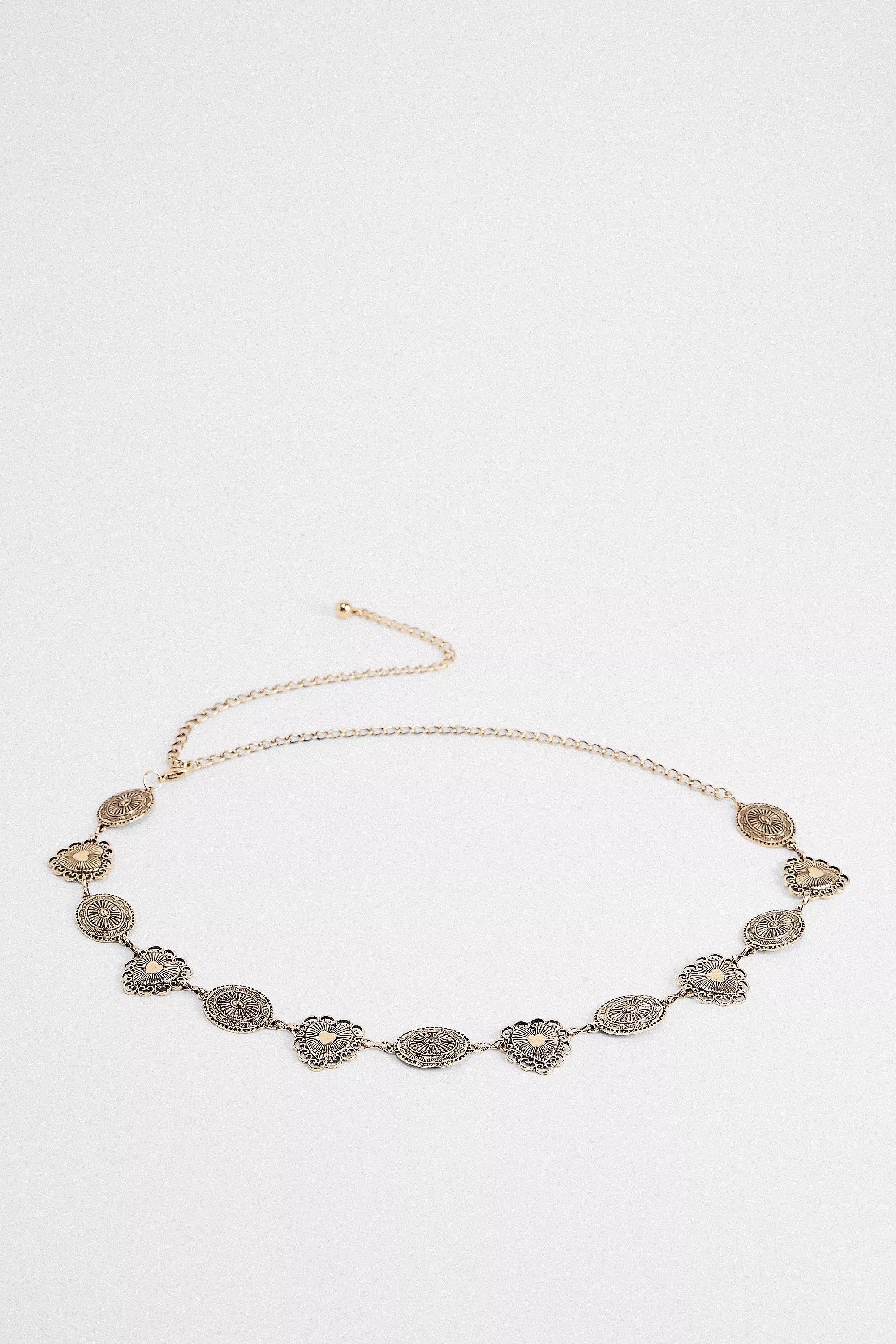 Gold UO Heart Chain Belt, GOLD, large image number 2
