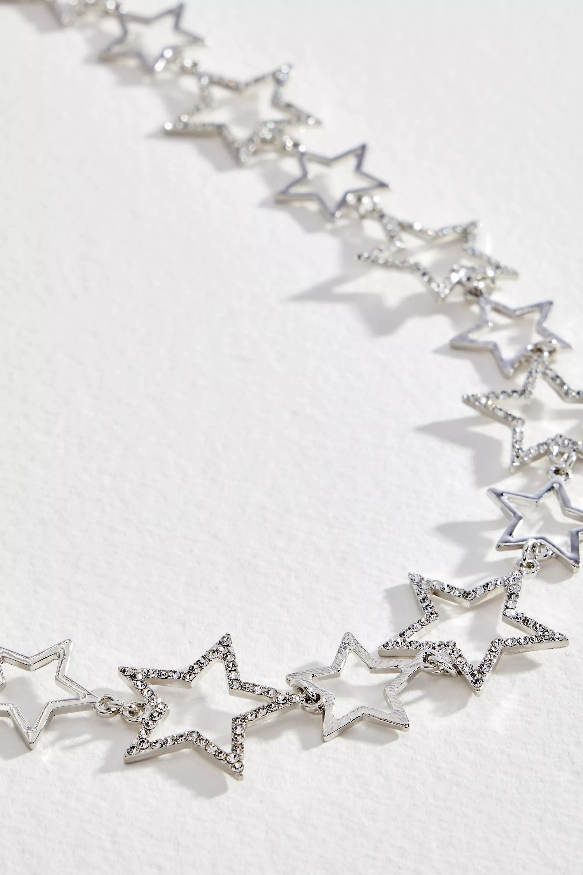 Silver UO Diamante Star Belt, SLVR, large image number 3