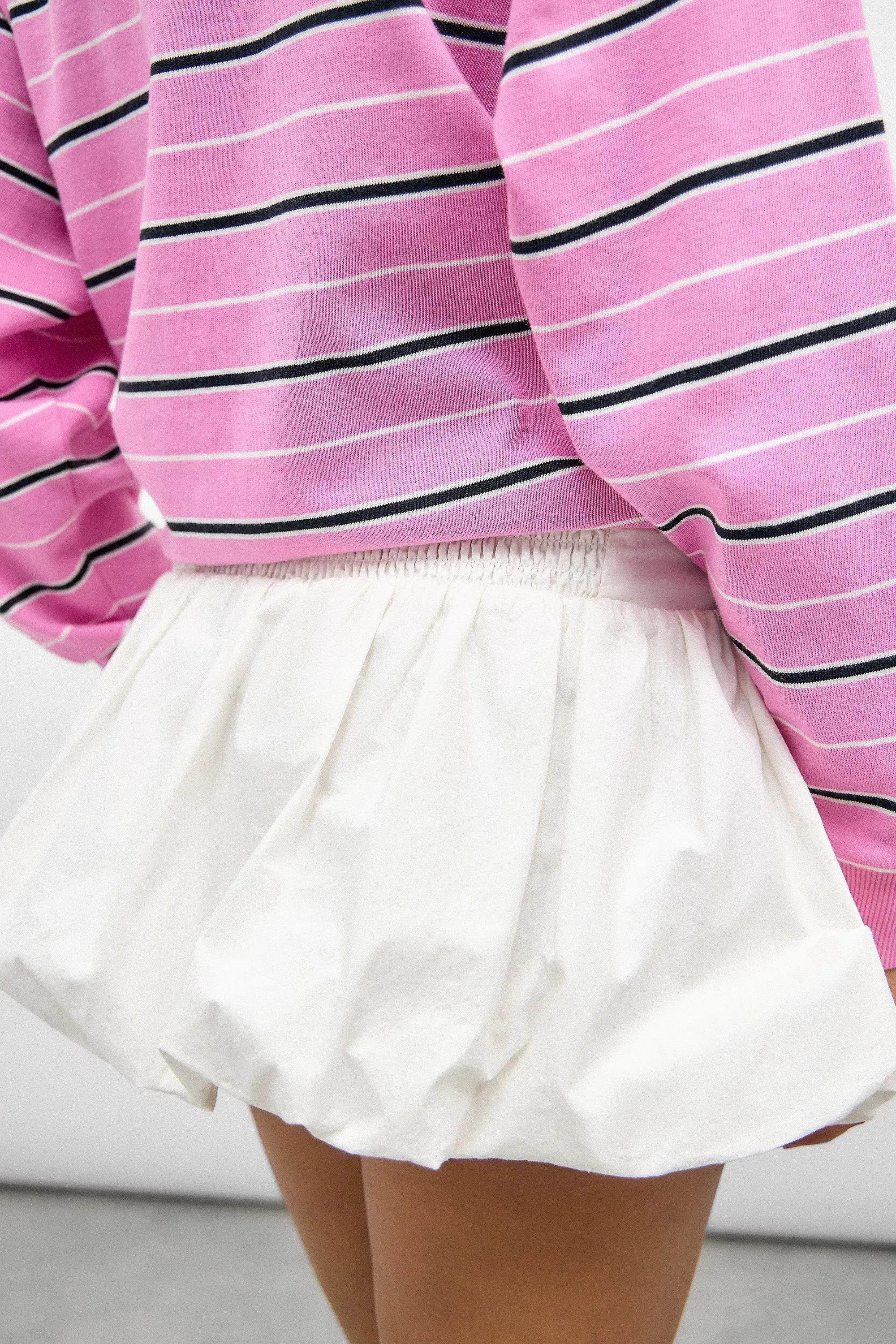 White Uo Detailed Mini Skirt, , large image number 3
