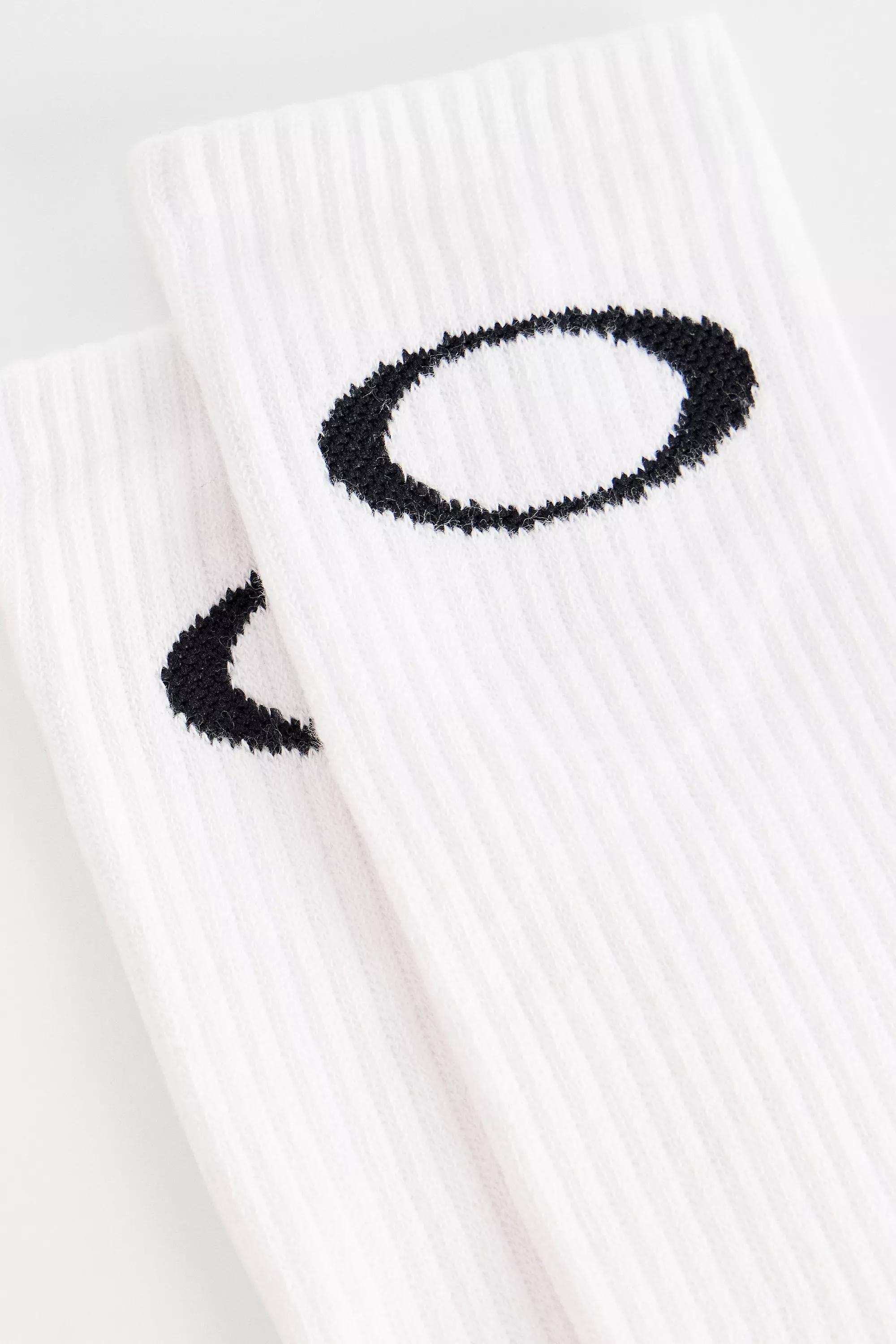 White Oakley Ellipse Crew Socks, Set Of 3, WHT, large image number 1