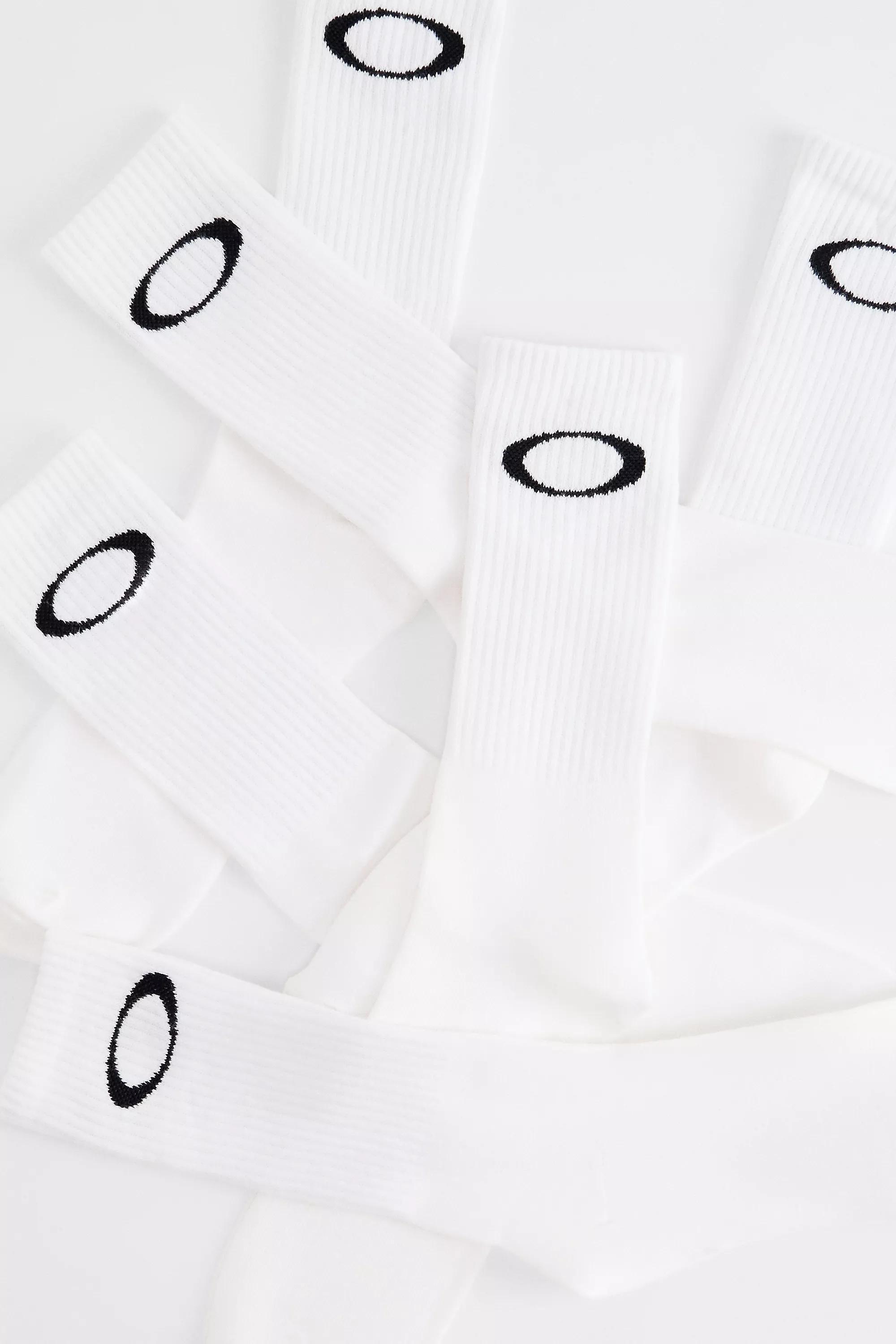 White Oakley Ellipse Crew Socks, Set Of 3, WHT, large image number 2