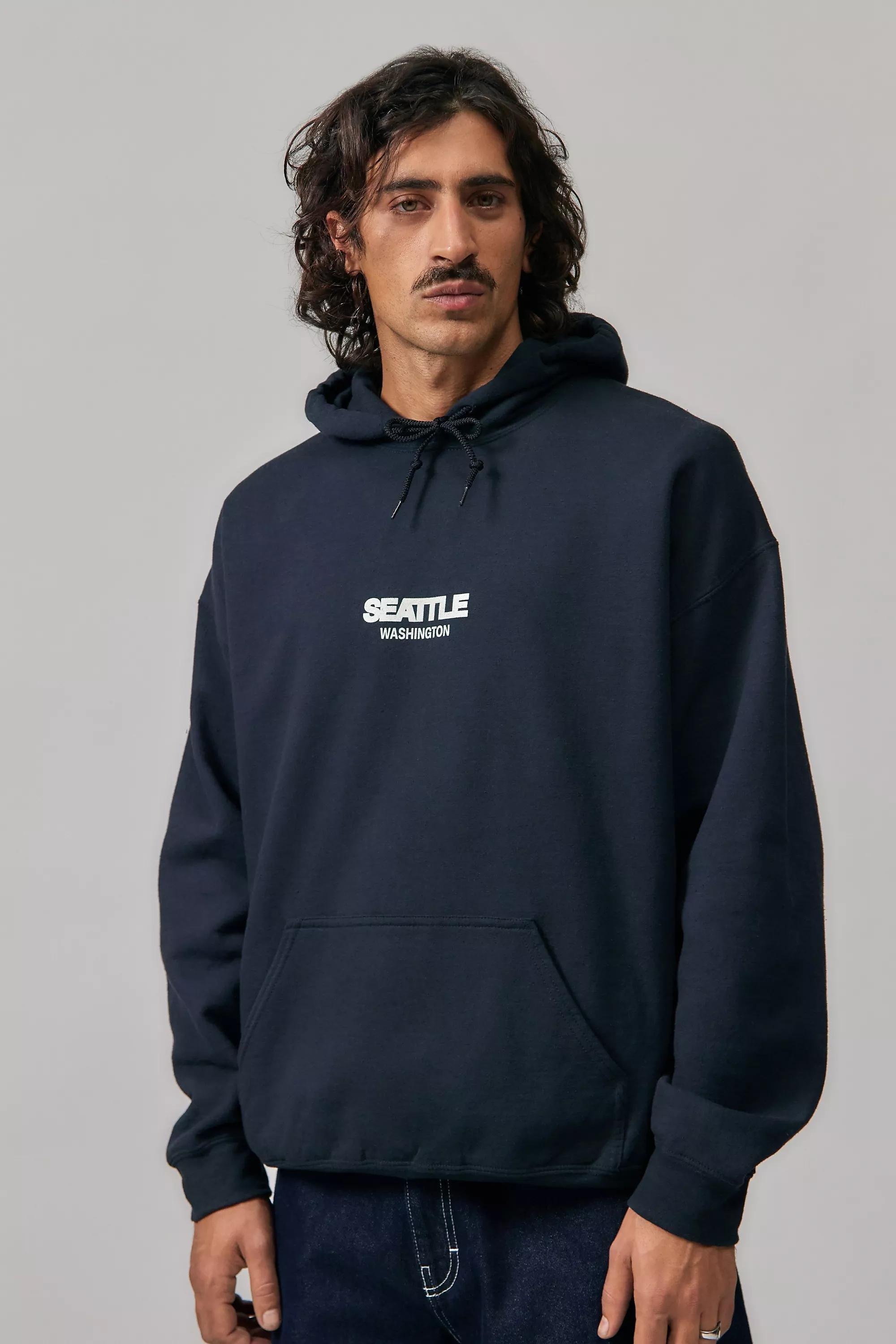 Black UO Seattle Hoodie Casual, , large image number 1