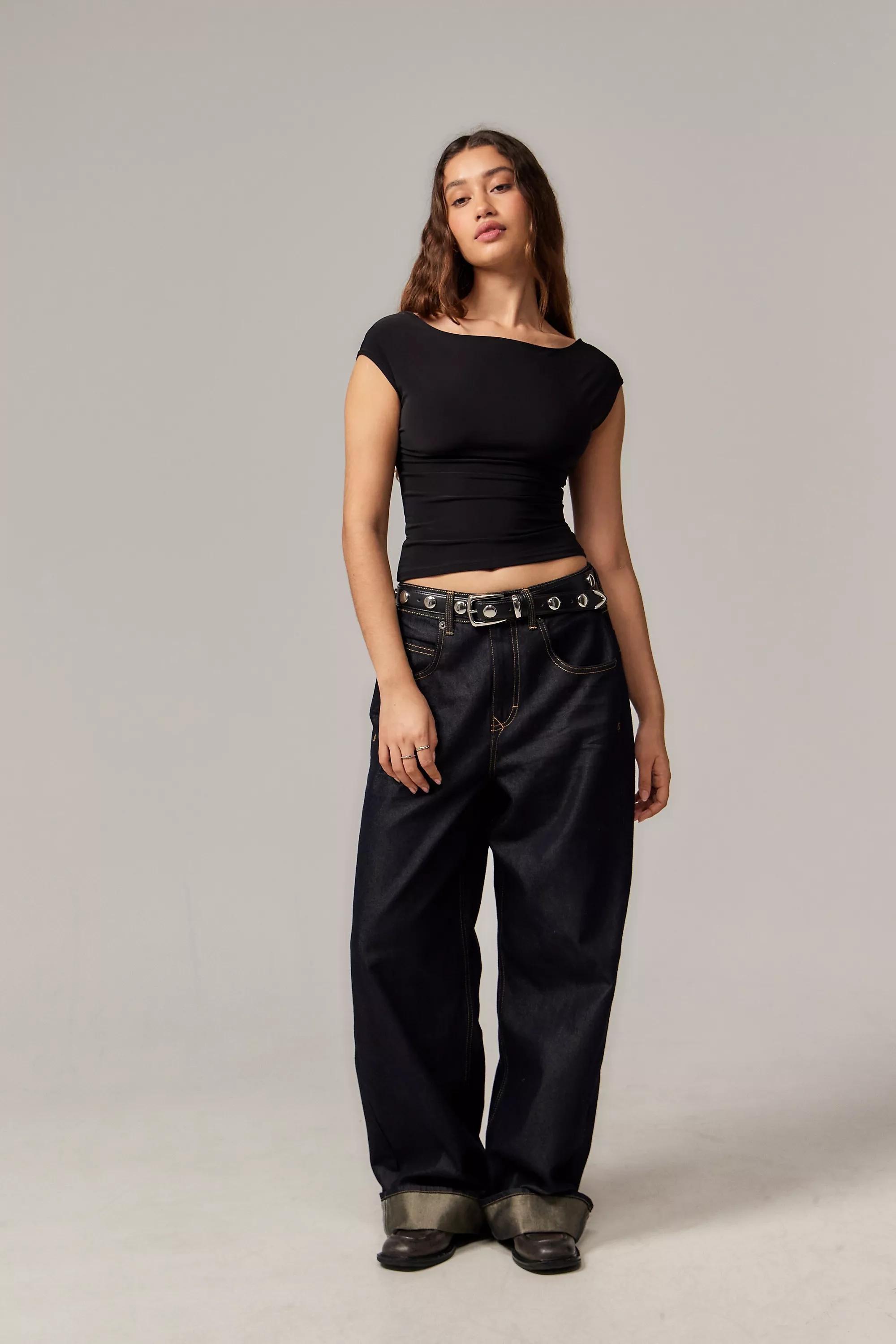 Black Uo Lia Open Back T-Shirt, , large image number 2
