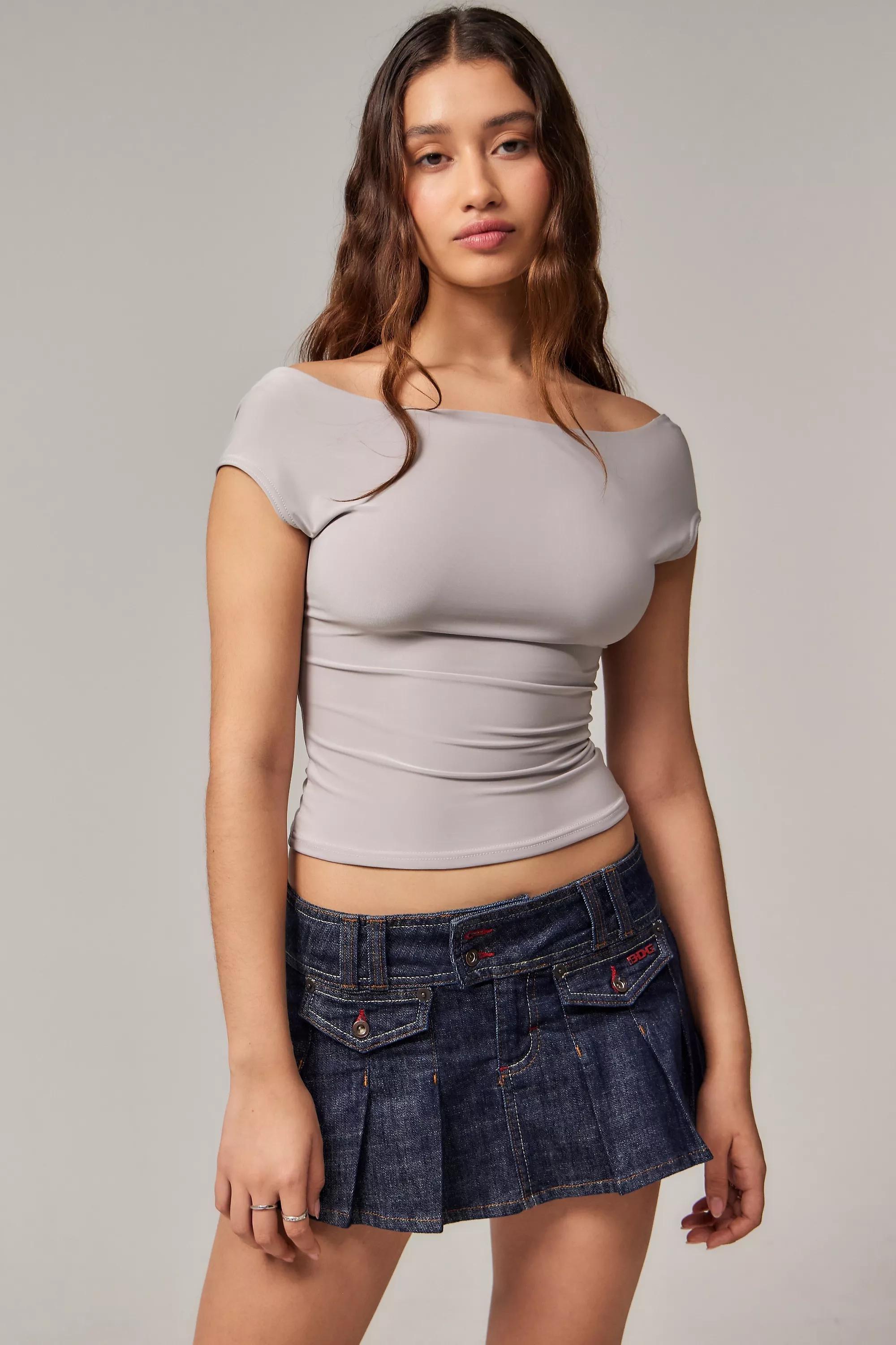 Grey Uo Lia Open Back T-Shirt, , large image number 1