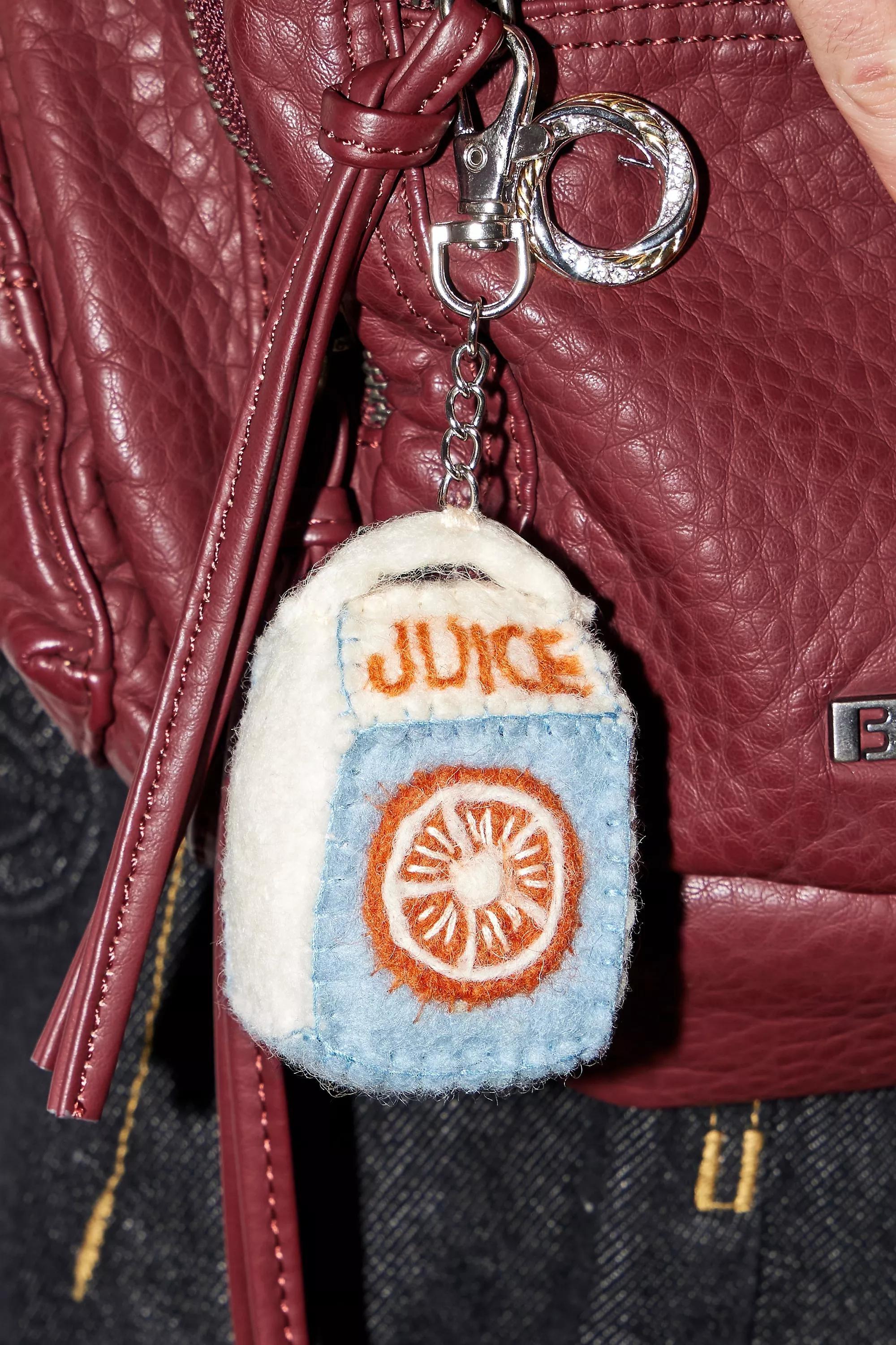 Uo Orange Juice Carton Keyring, , medium