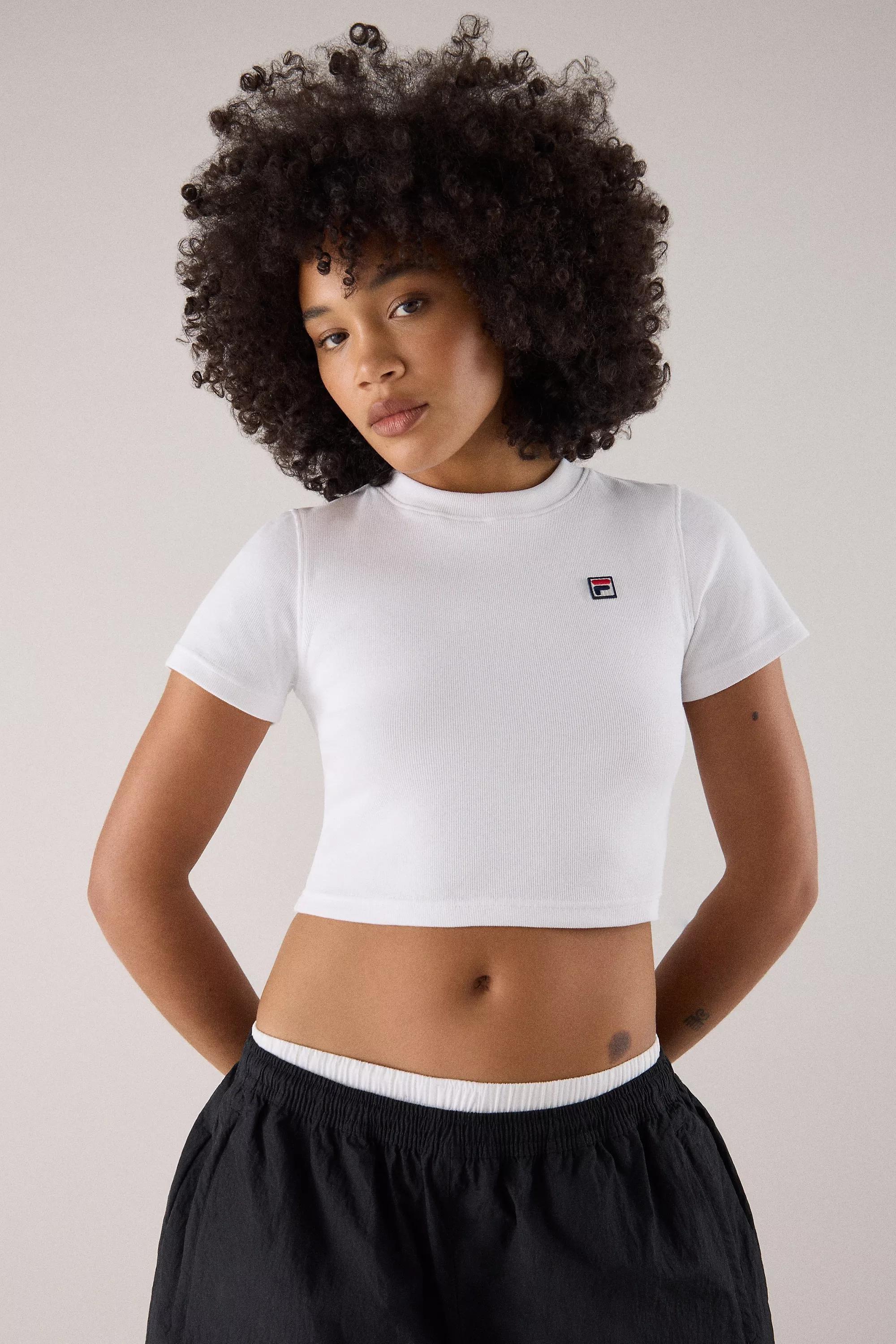White Fila X Hailey Baby T-Shirt, , large image number 1