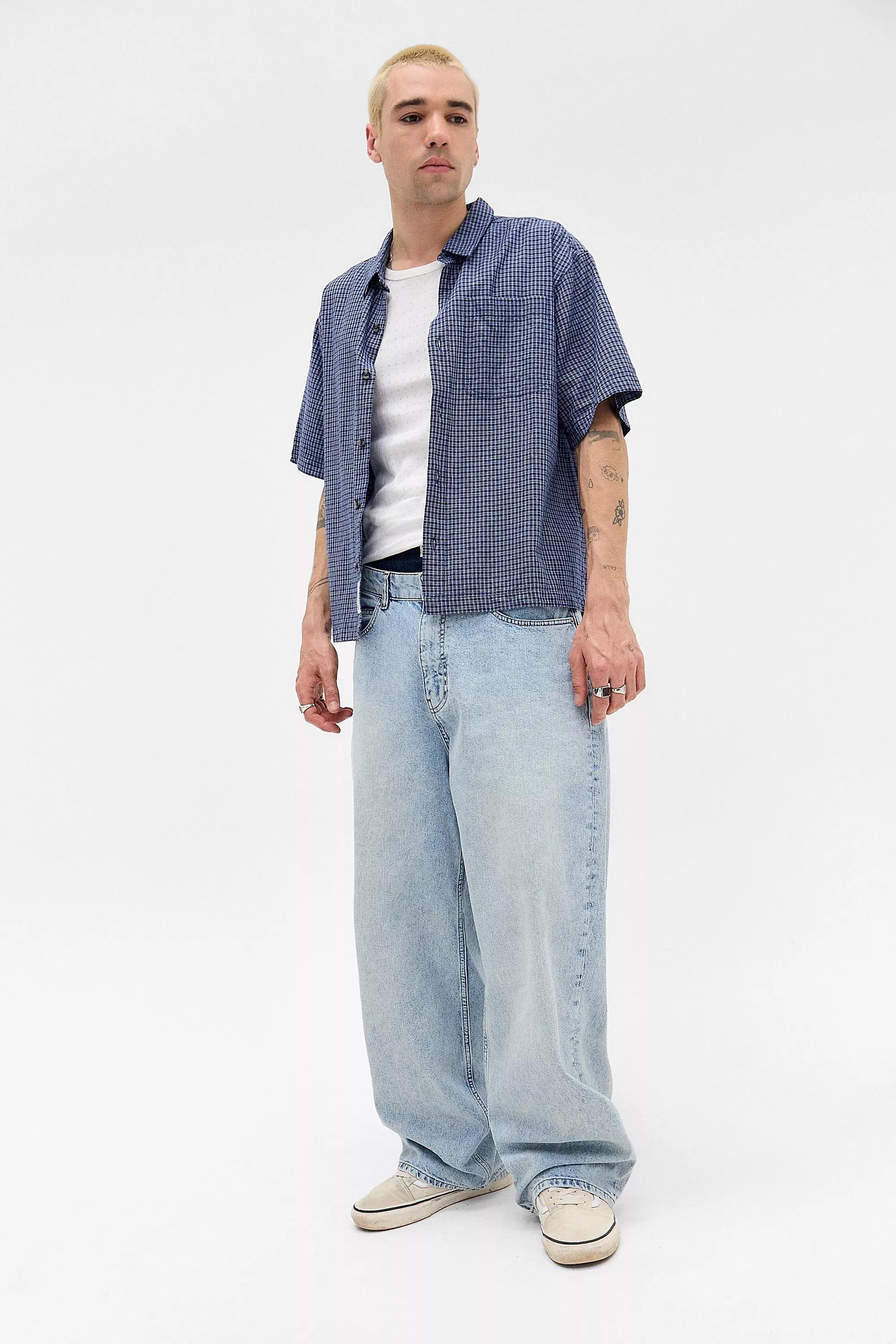 Blue Bdg Jack Bleach Acid Wash Jeans, , large image number 1