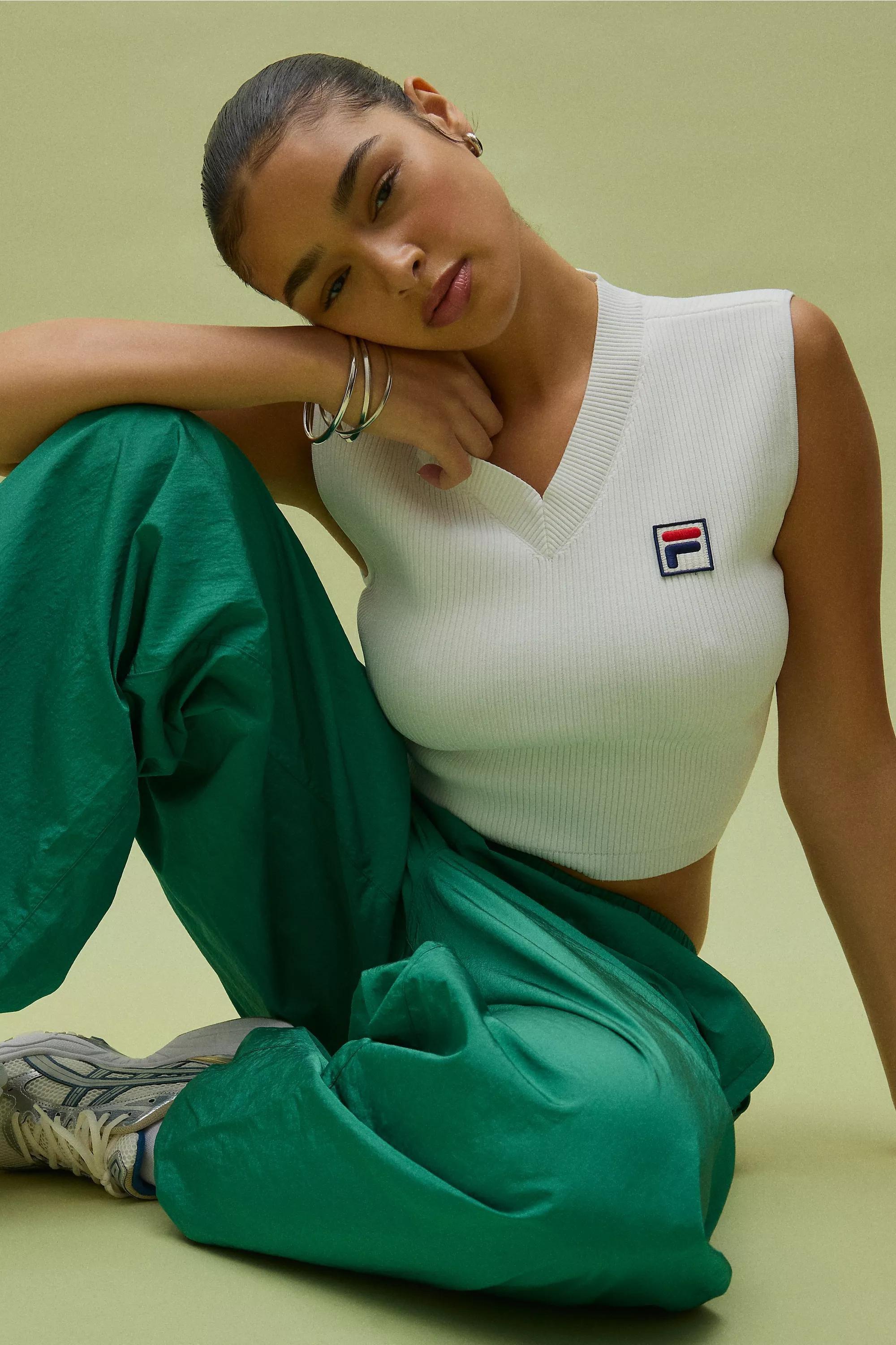 White Fila X Hailey Baby Tank, , large image number 0