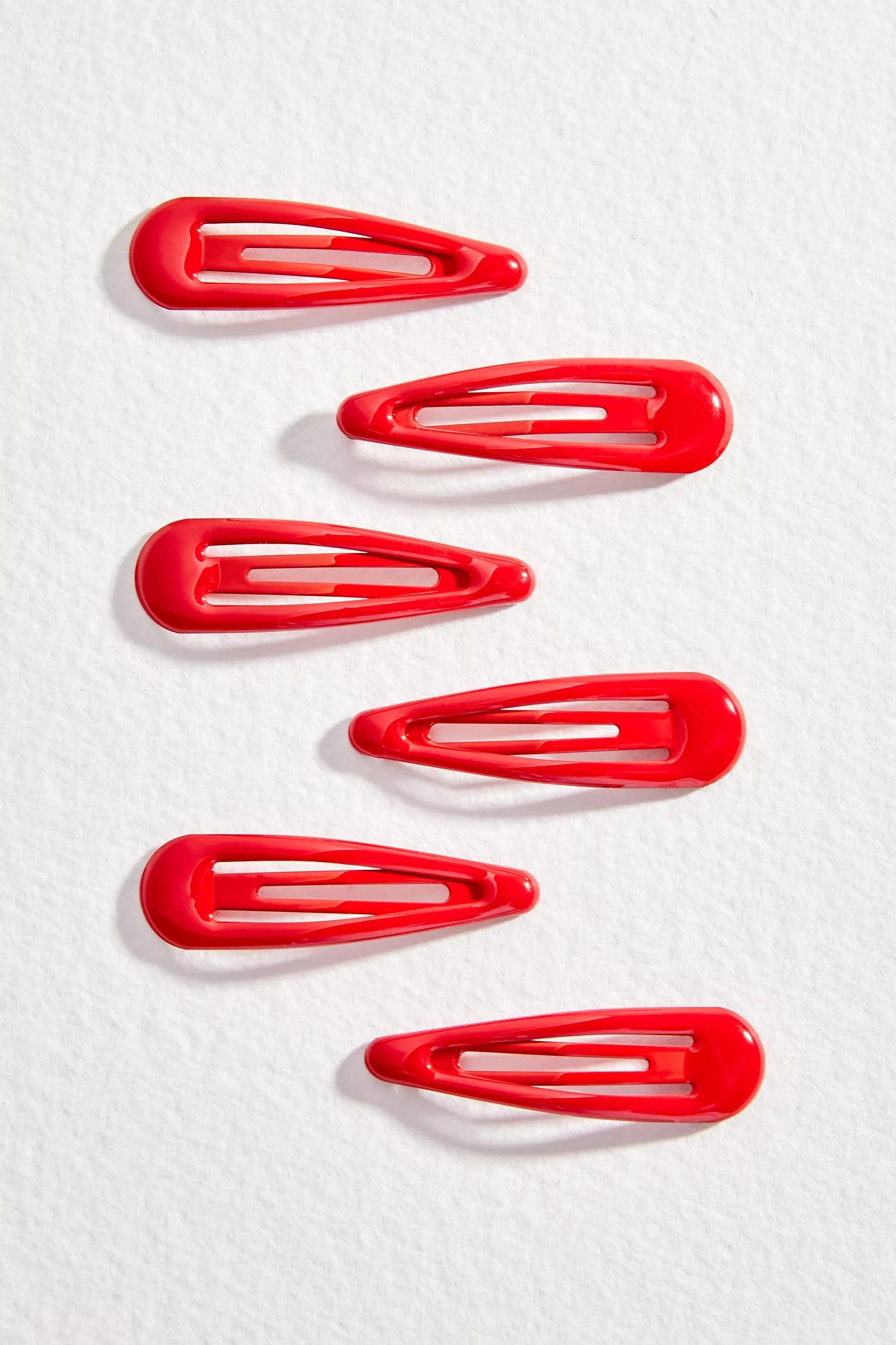 Red Red Snap 6-Pack Clips, RED, large image number 1