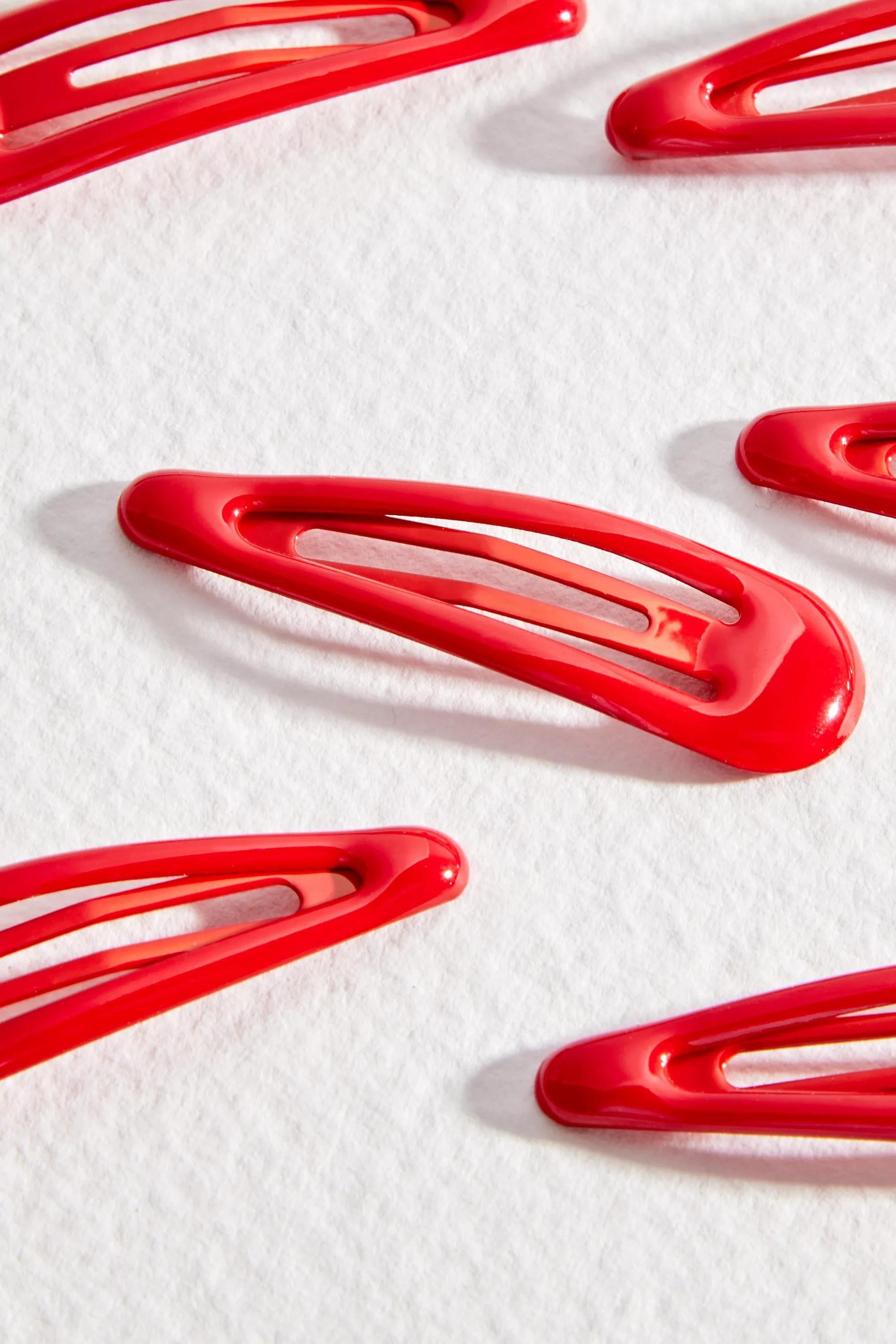 Red Red Snap 6-Pack Clips, RED, large image number 2