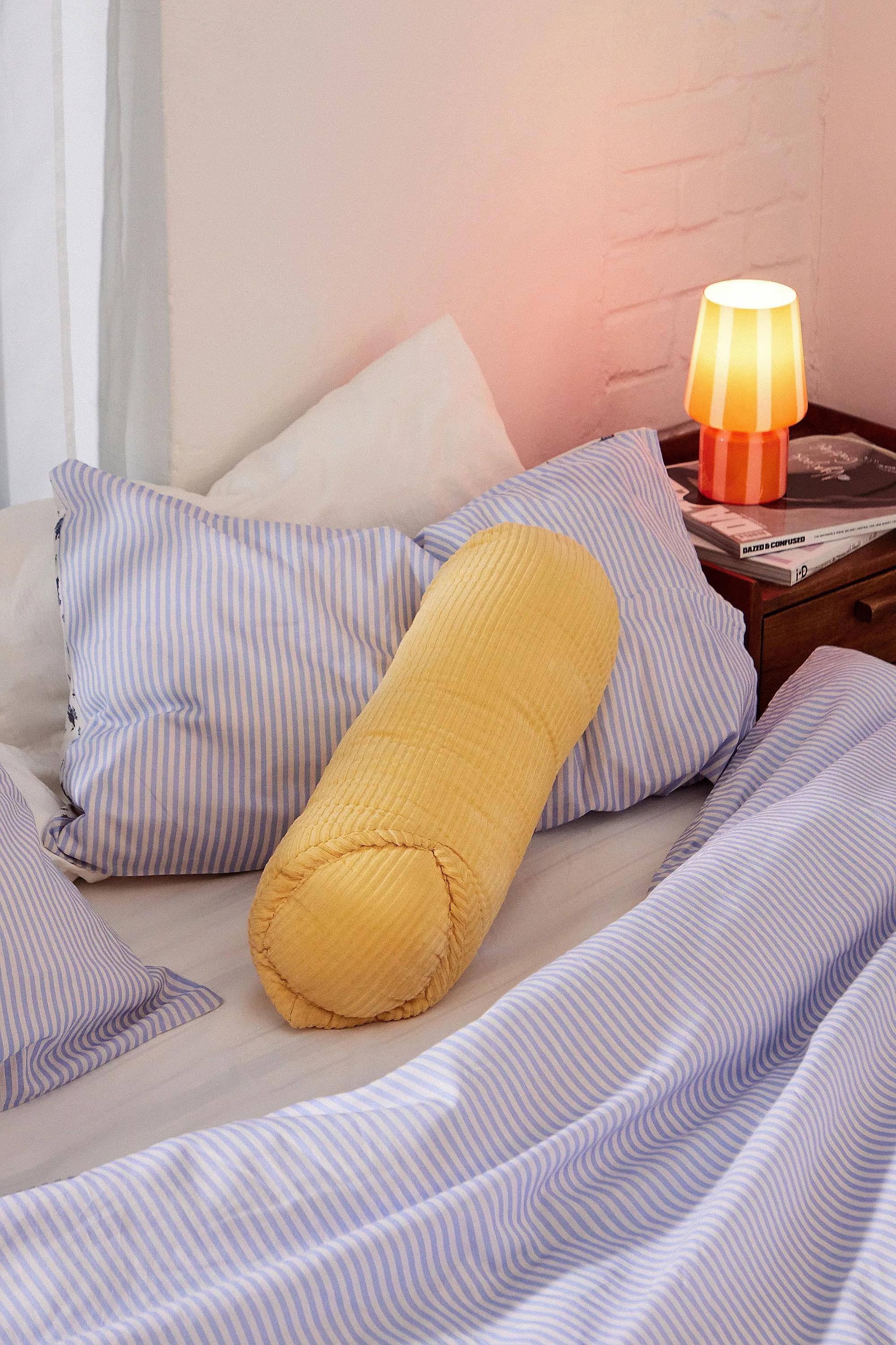 Yellow Penne Pasta Cushion, , medium