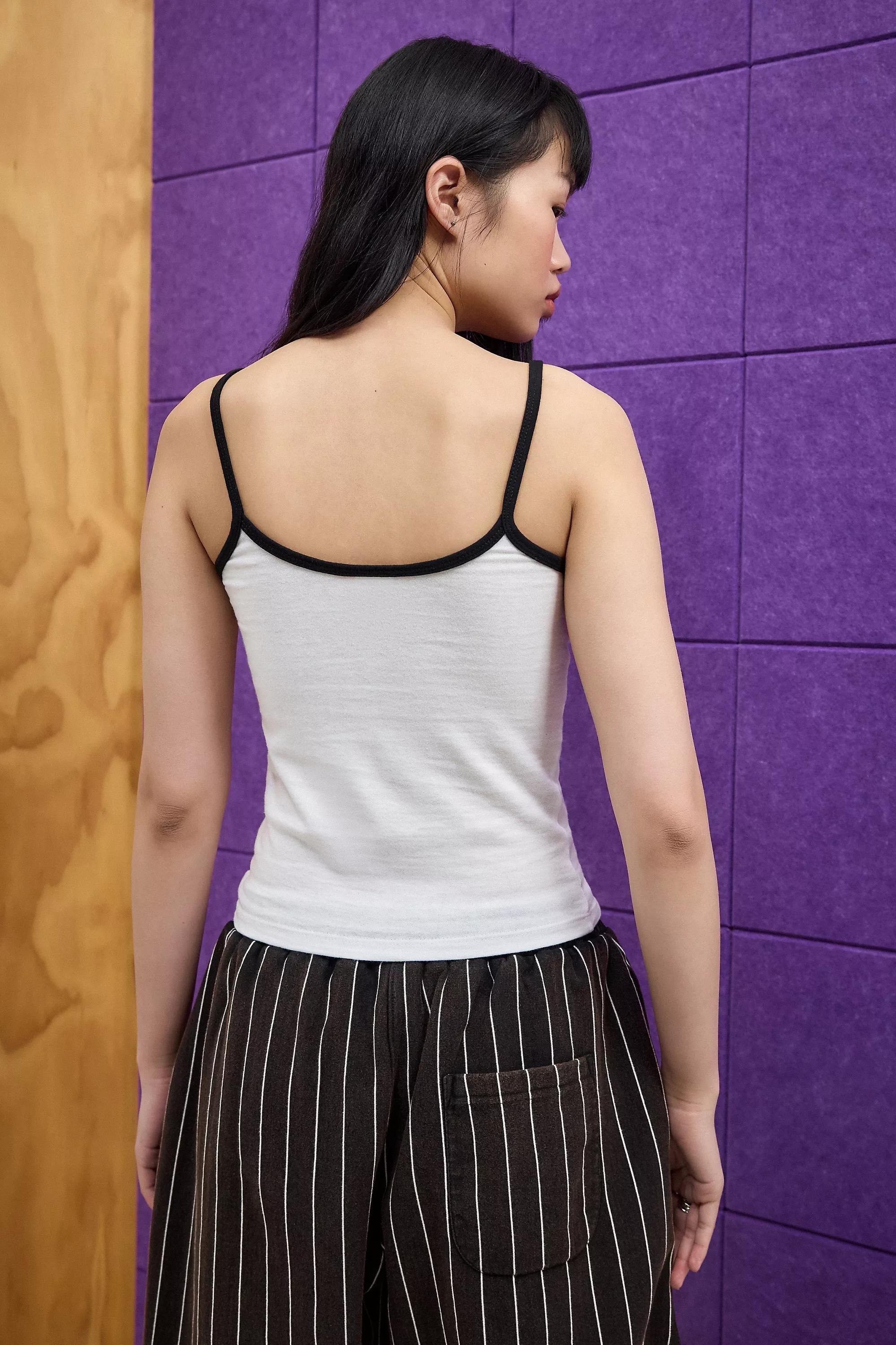 White Iets Frans... Leo V-Neck Cami Top, , large image number 3