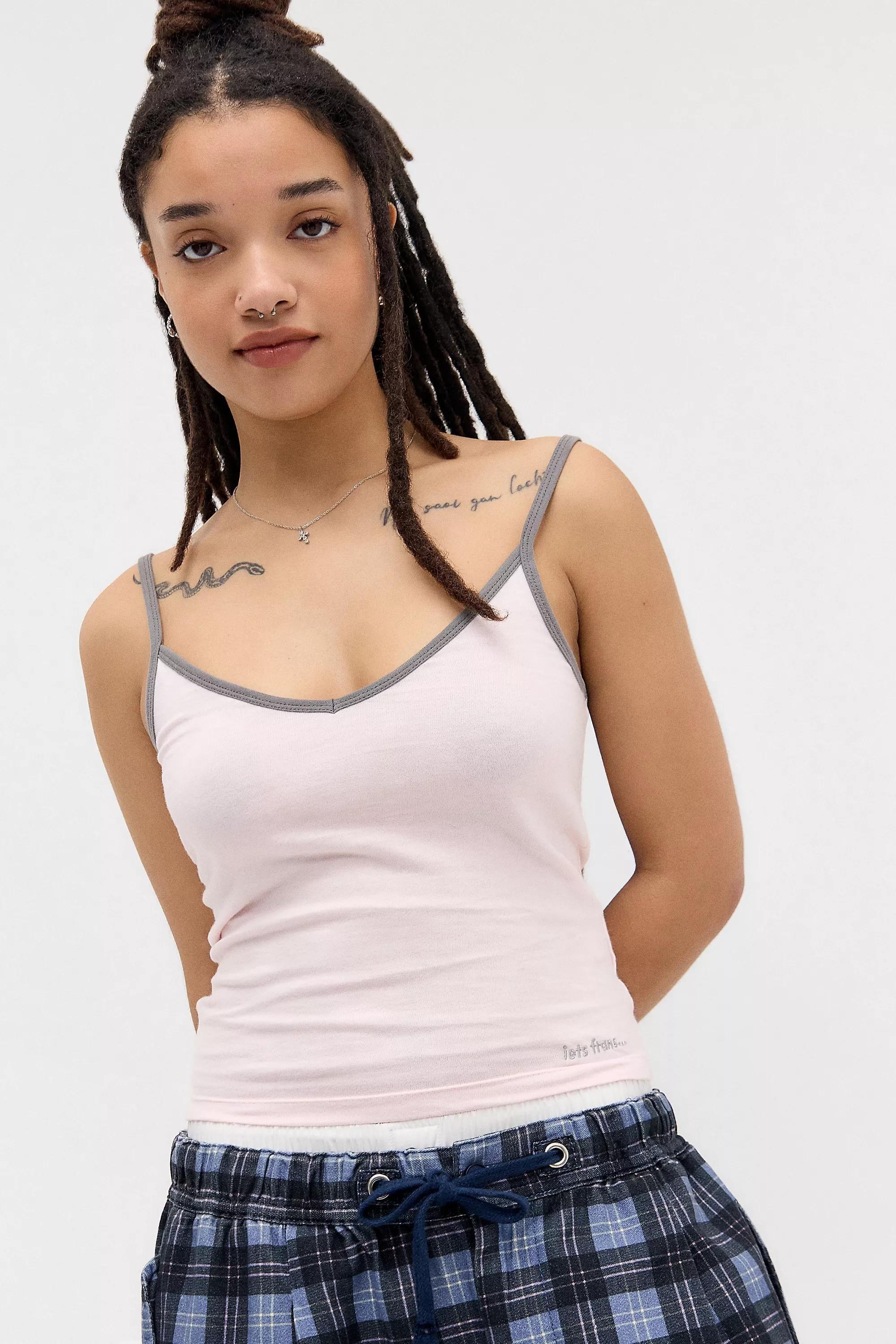 Pink Iets Frans... Leo V-Neck Cami, , large image number 0
