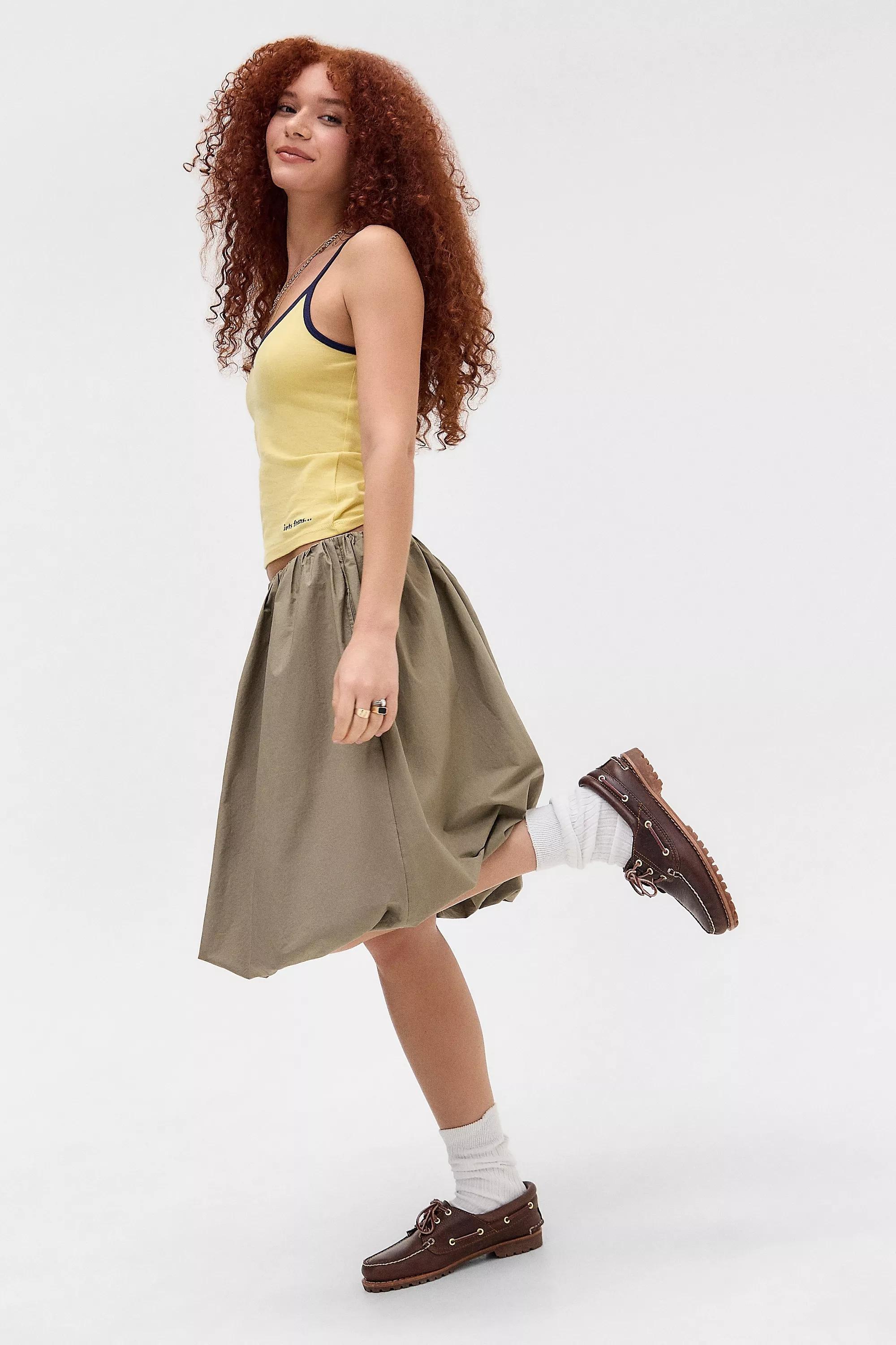 Yellow iets frans... Leo V-Neck Tank Top, YEL, large image number 2