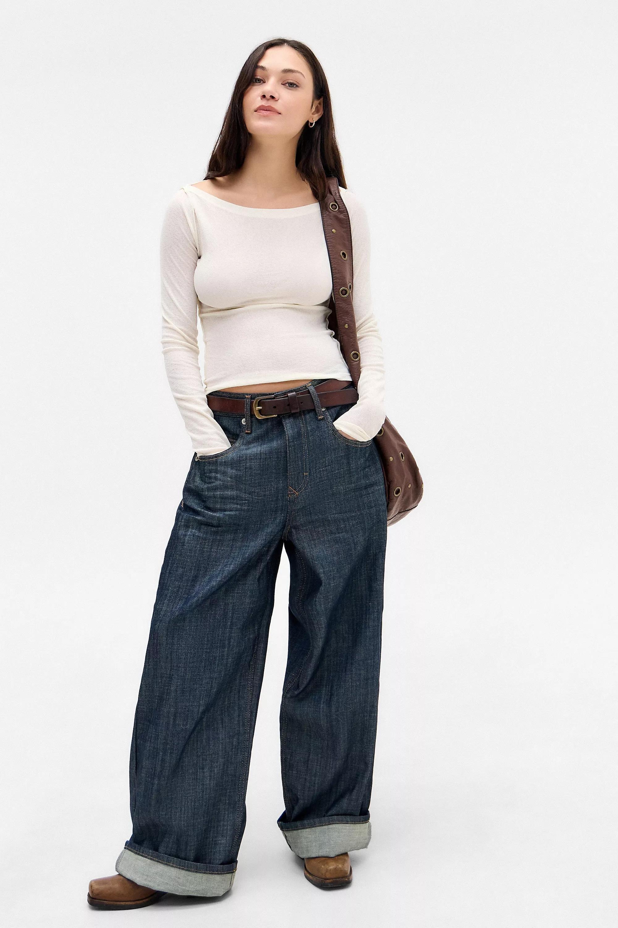Cream Uo Frankie Slash Top, , large image number 1