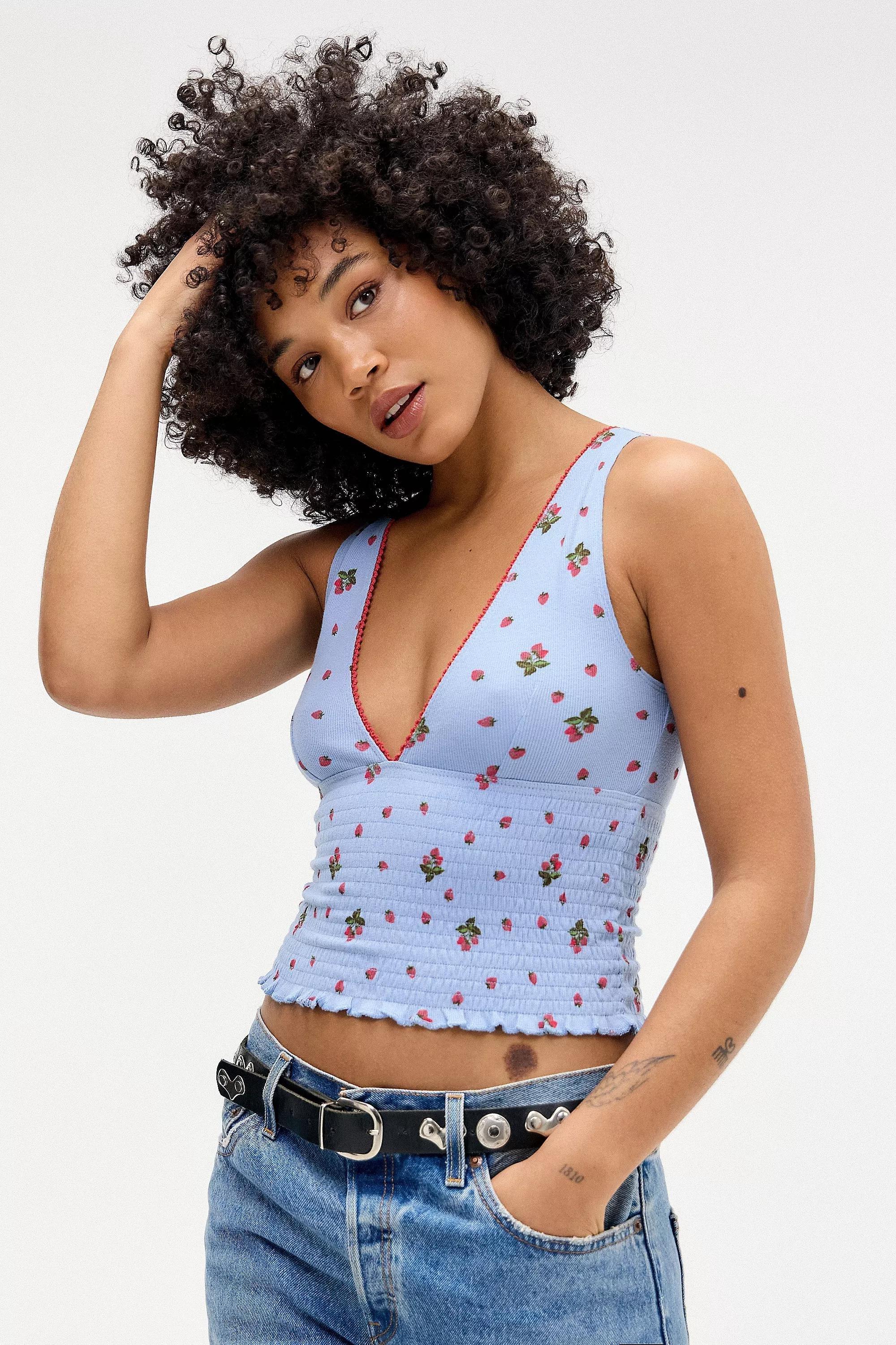 Kimchi Blue Verity Floral Crop Top, , large image number 0