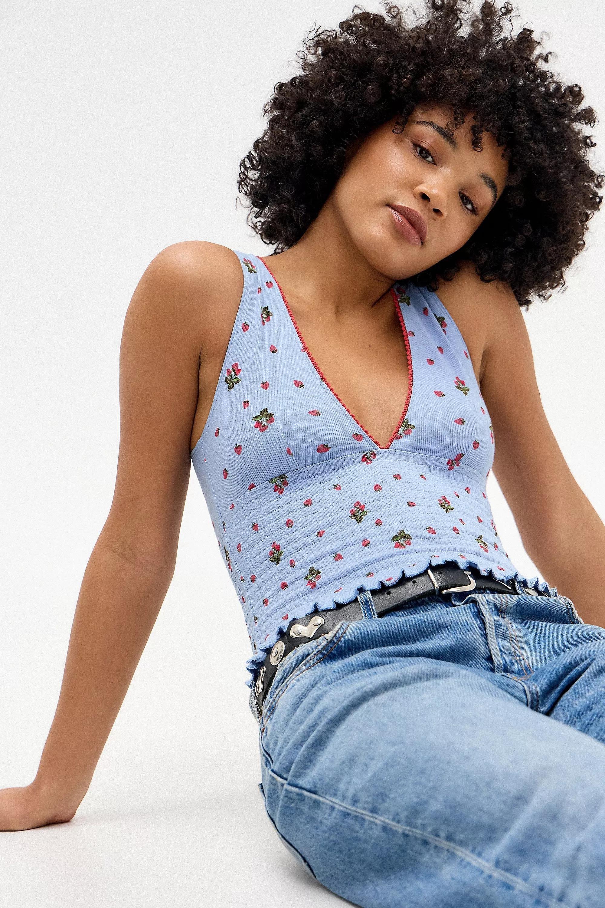 Kimchi Blue Verity Floral Crop Top, , large image number 2