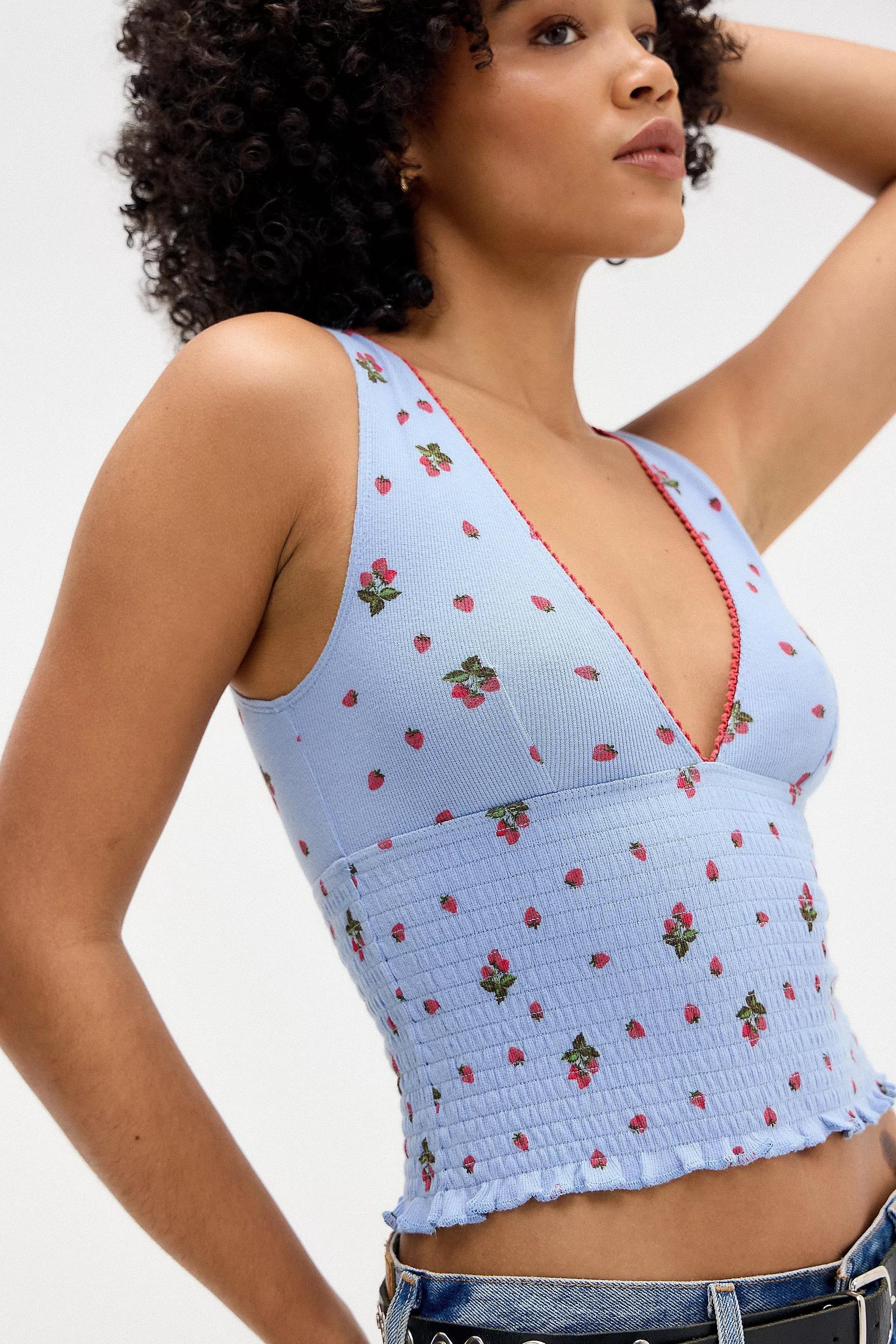 Kimchi Blue Verity Floral Crop Top, , large image number 3