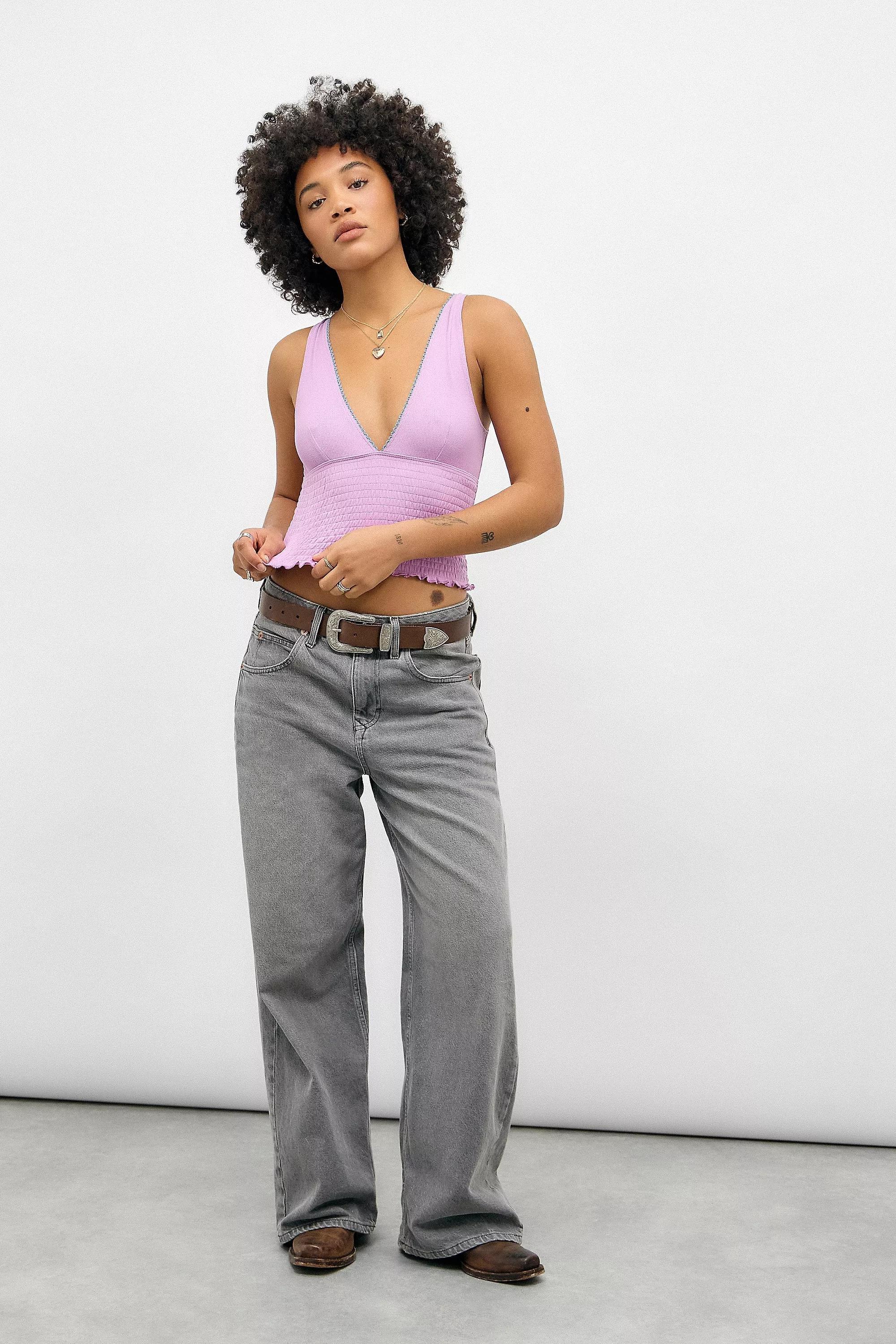 Pink Kimchi Blue Shirred Vest, , large image number 0