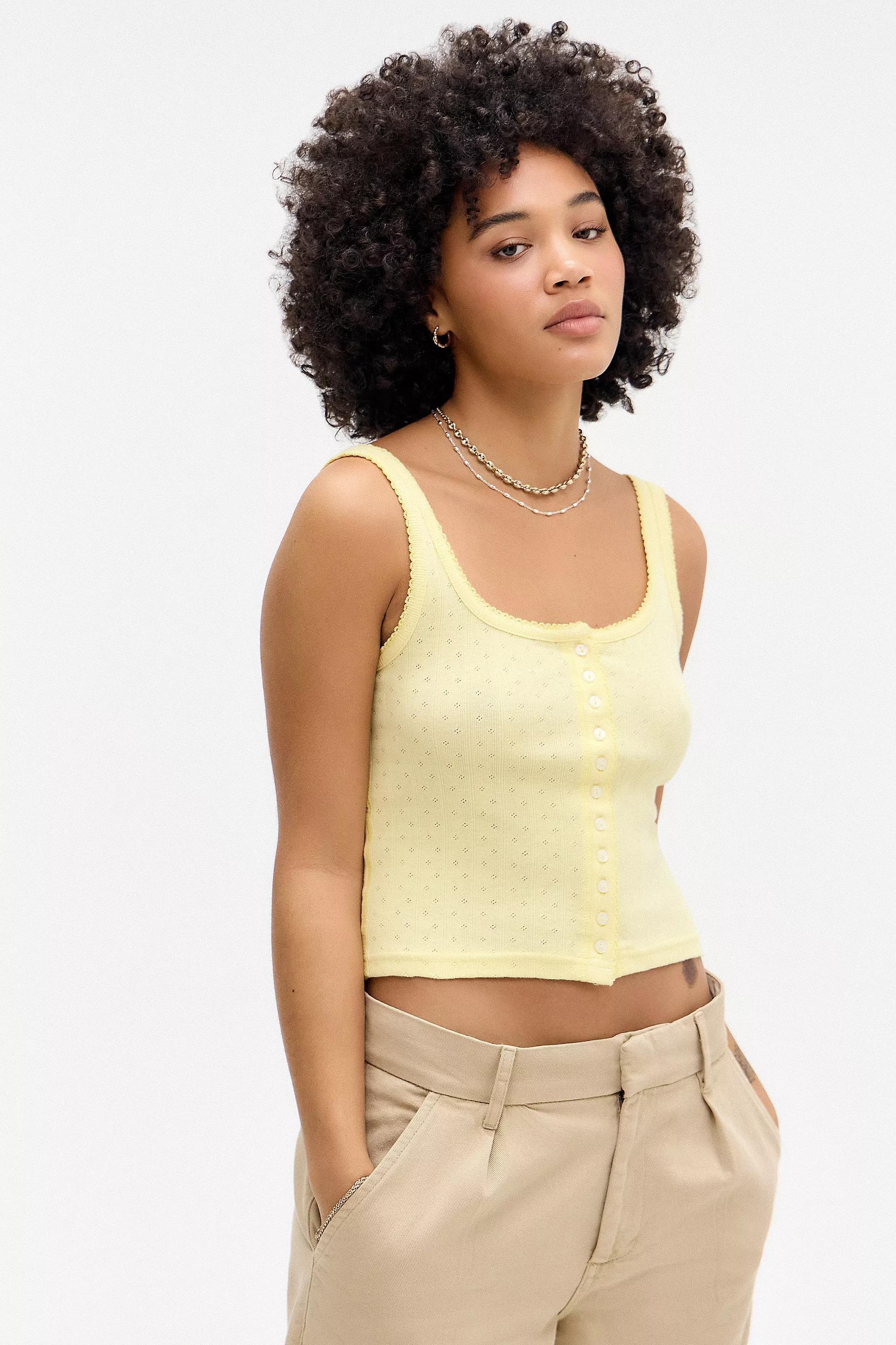 Yellow Bdg Maeve Button-Through Top, , large image number 0