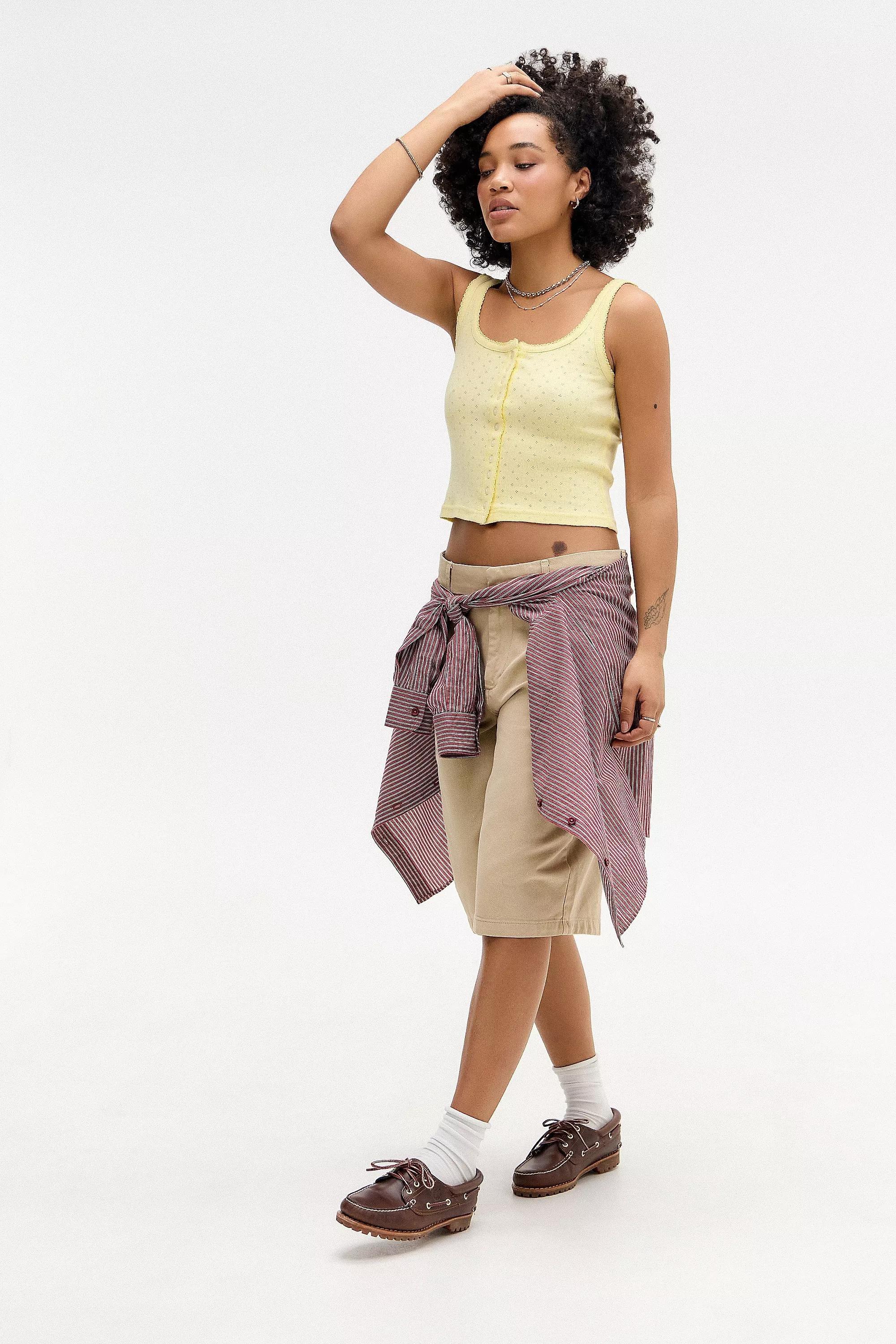 Yellow Bdg Maeve Button-Through Top, , large image number 1