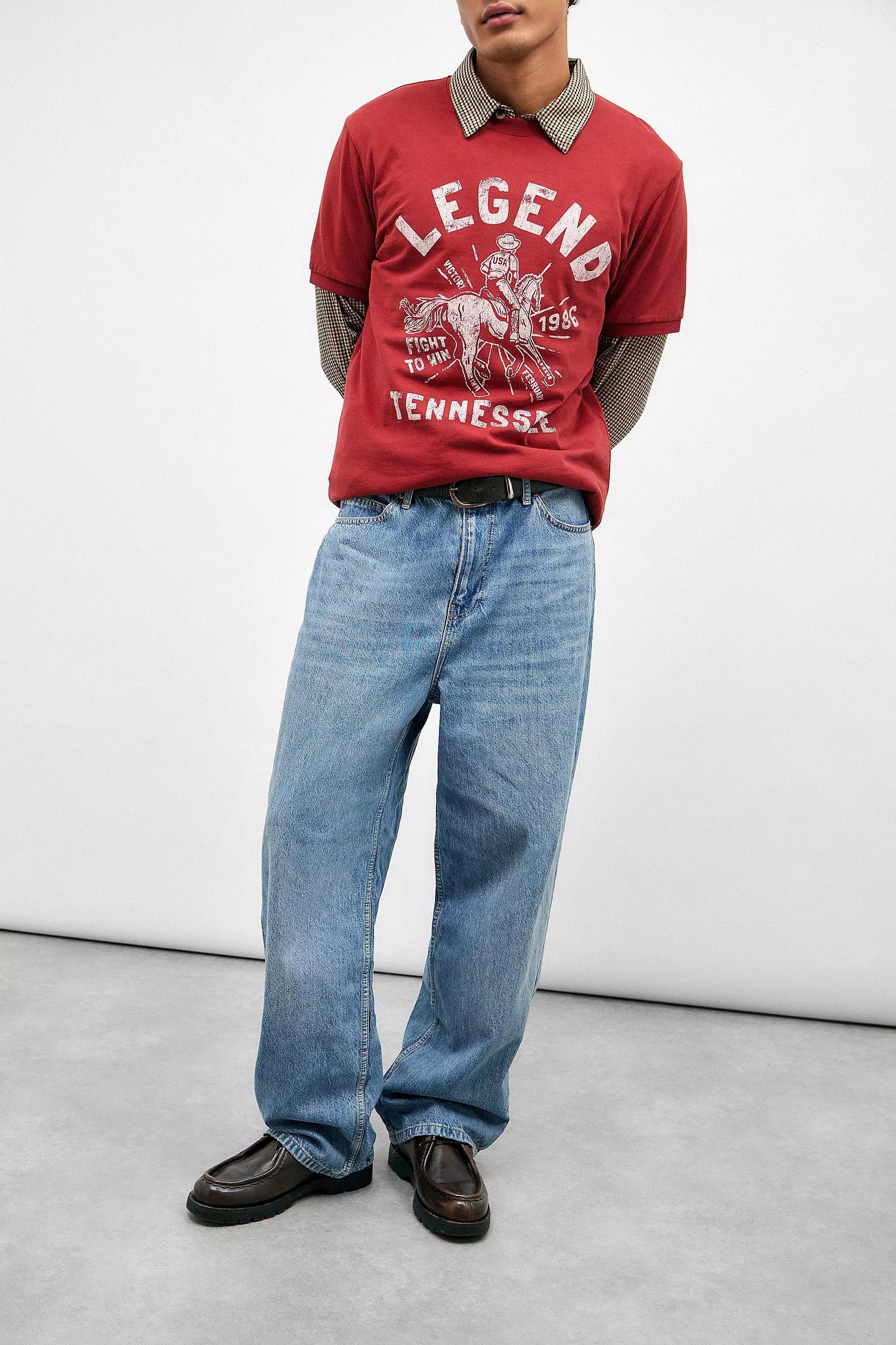 Blue Bdg Mid Wash Jack Jeans, , large image number 0
