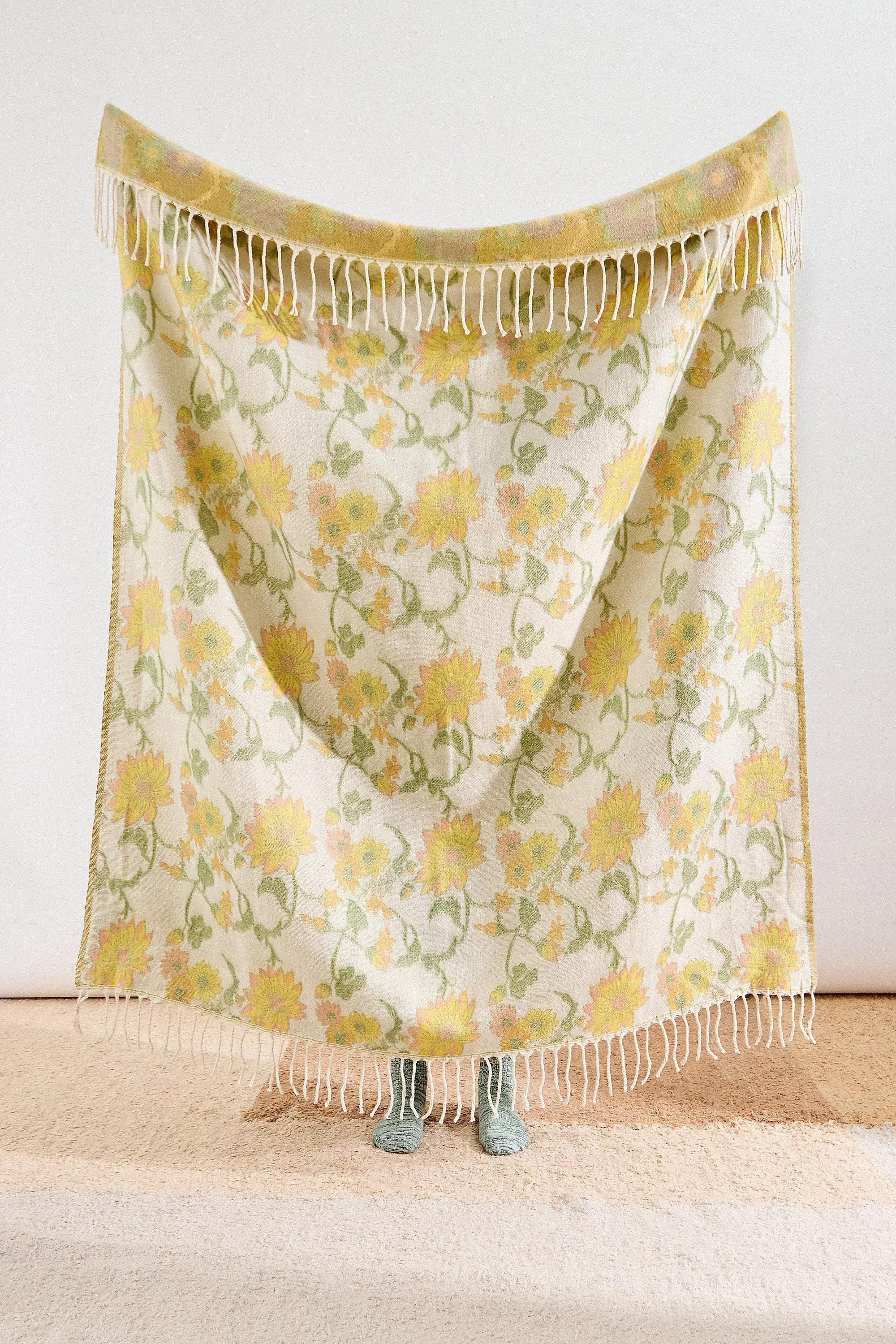 Multicolour Ella Floral Vine Throw, ASSORT, large image number 0