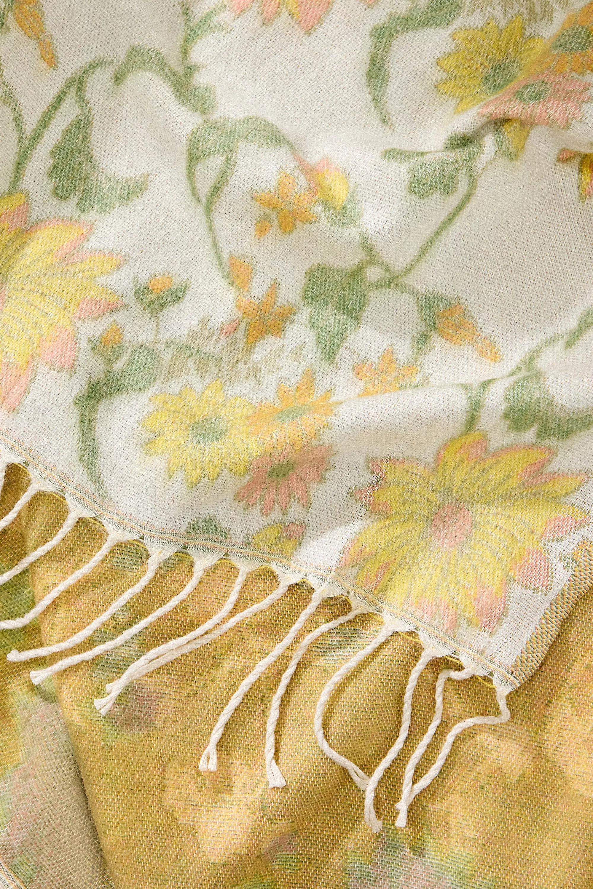 Multicolour Ella Floral Vine Throw, ASSORT, large image number 1