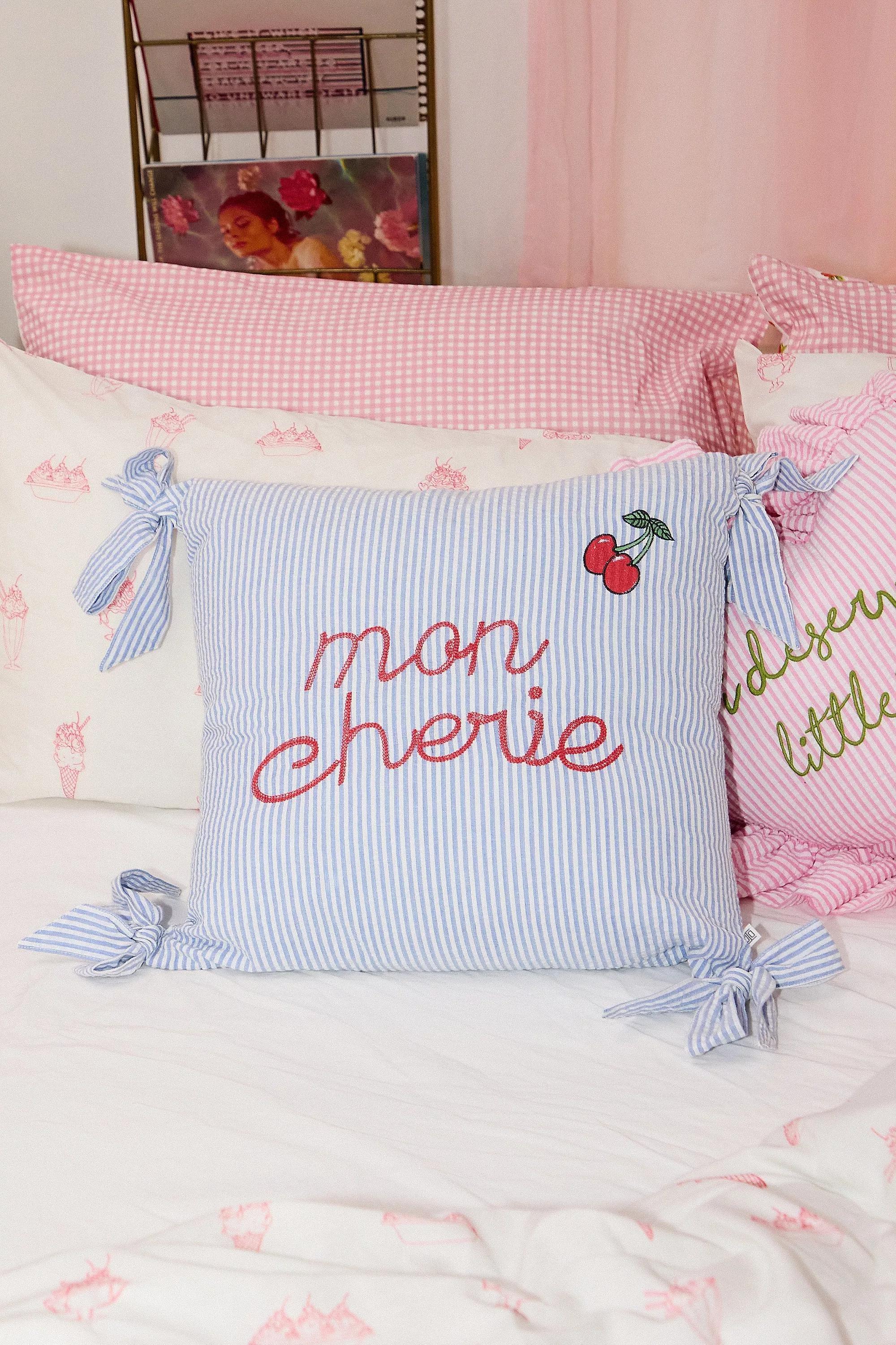 Blue Mon Cherie Cushion, , medium