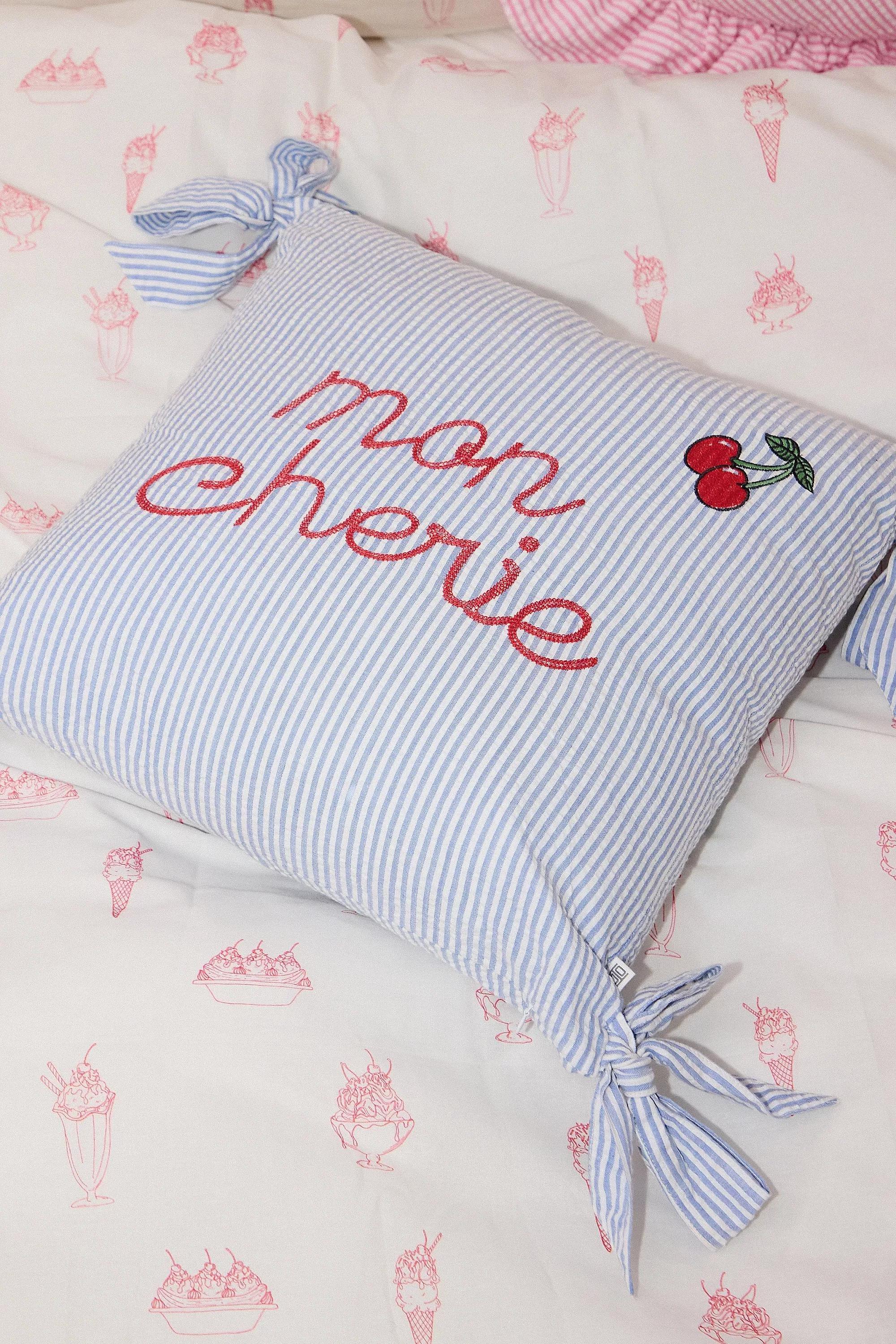 Blue Mon Cherie Cushion, LT BLUE, large image number 1