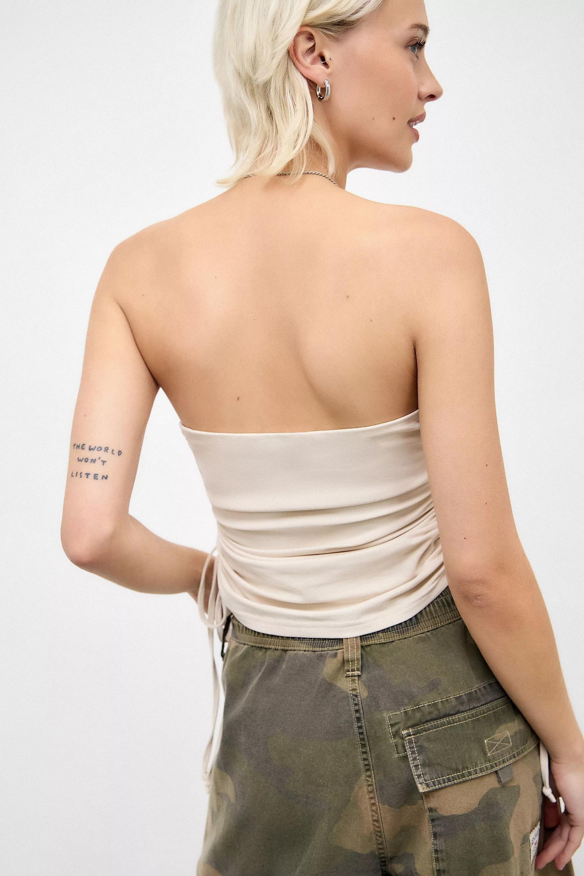 Beige Bench Uo Exclusive Elivia Tube Top, TAUPE, large image number 2