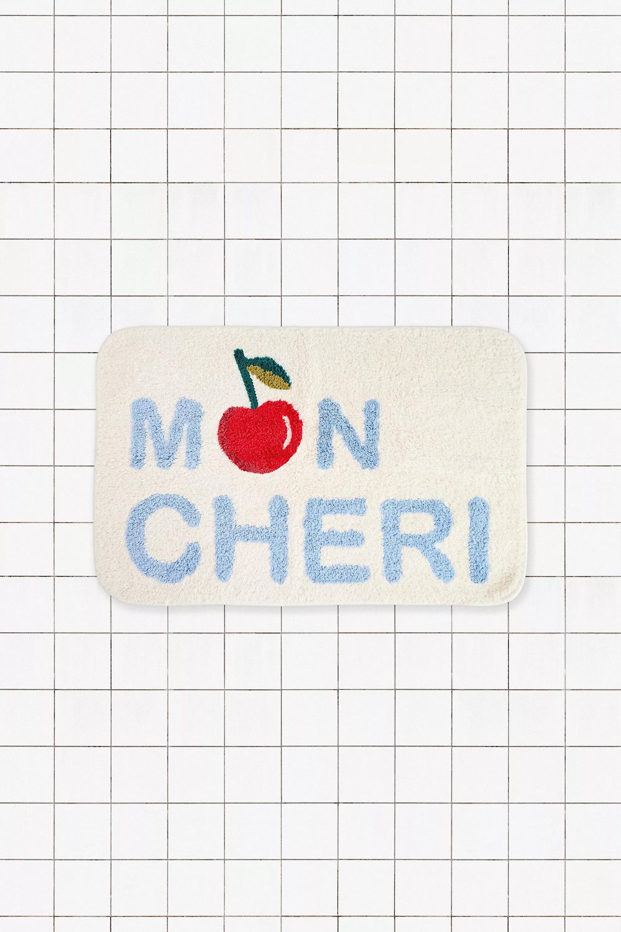 Cream Mon Cheri Bath Mat, CREME, medium