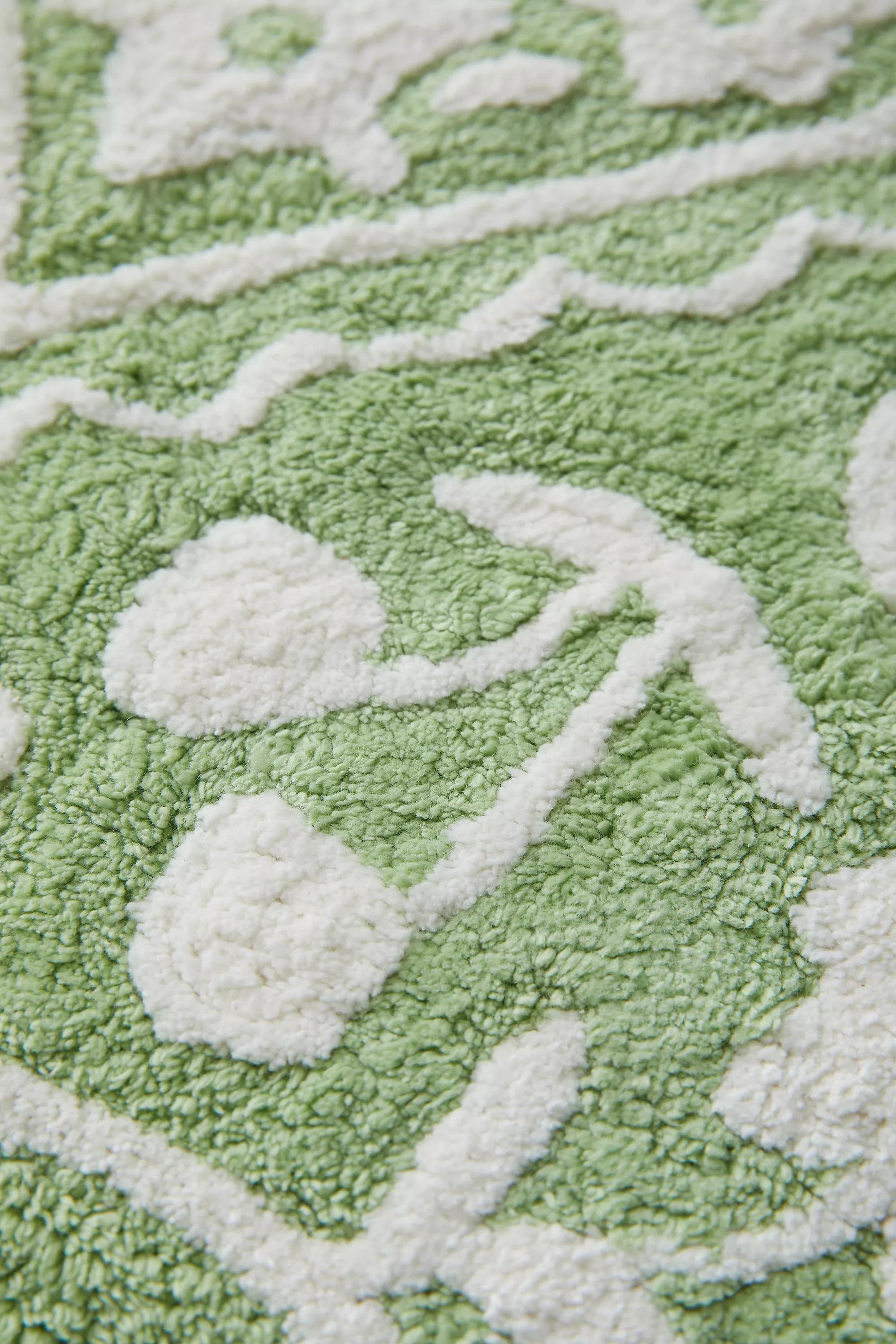 Green Mariya Bath Mat, LT GREEN, large image number 2