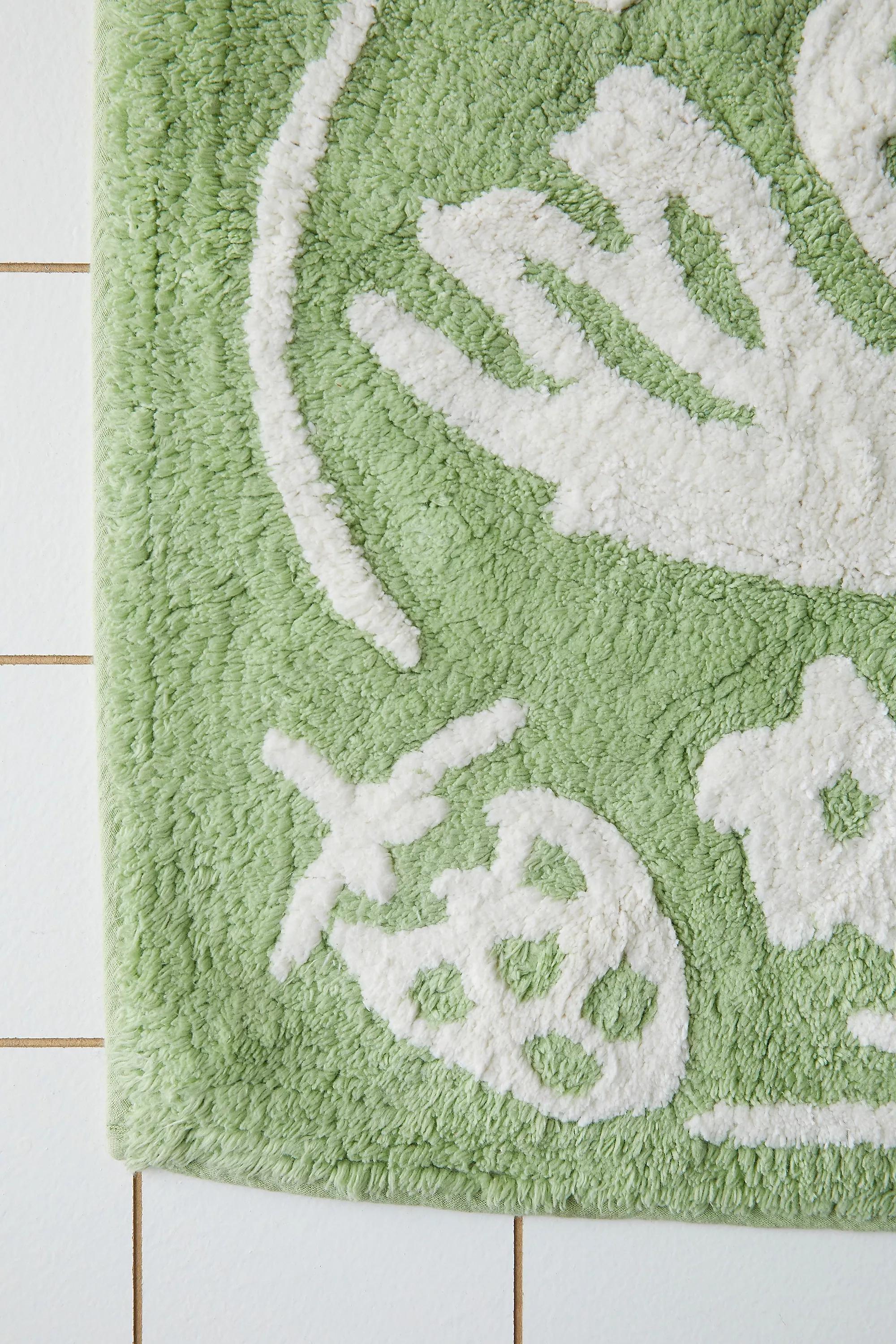 Green Mariya Bath Mat, LT GREEN, large image number 3