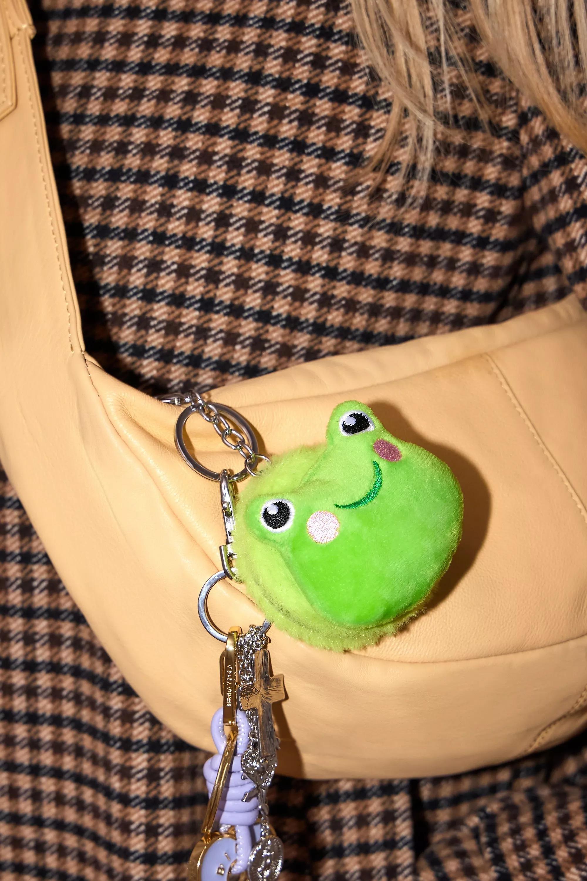 Green UO Frog Mirror Keyring, GRN, large image number 0