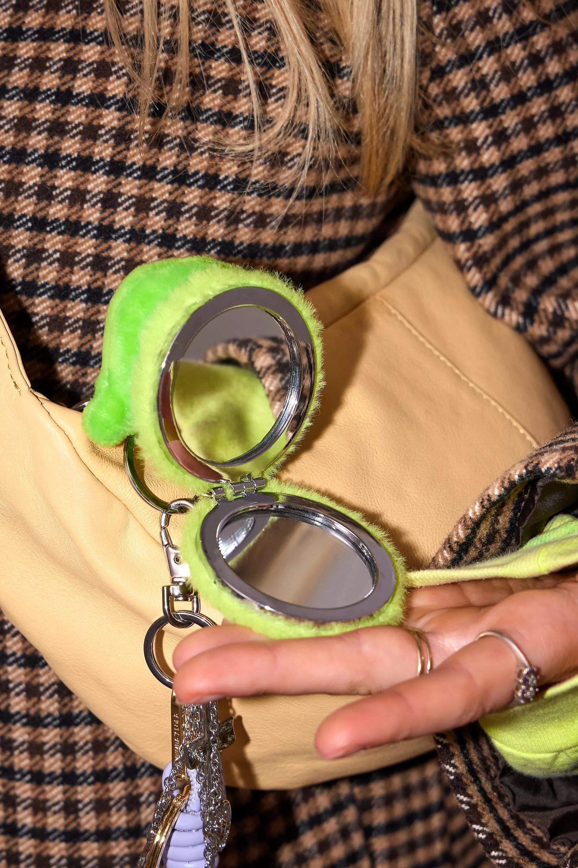 Green UO Frog Mirror Keyring, GRN, large image number 1