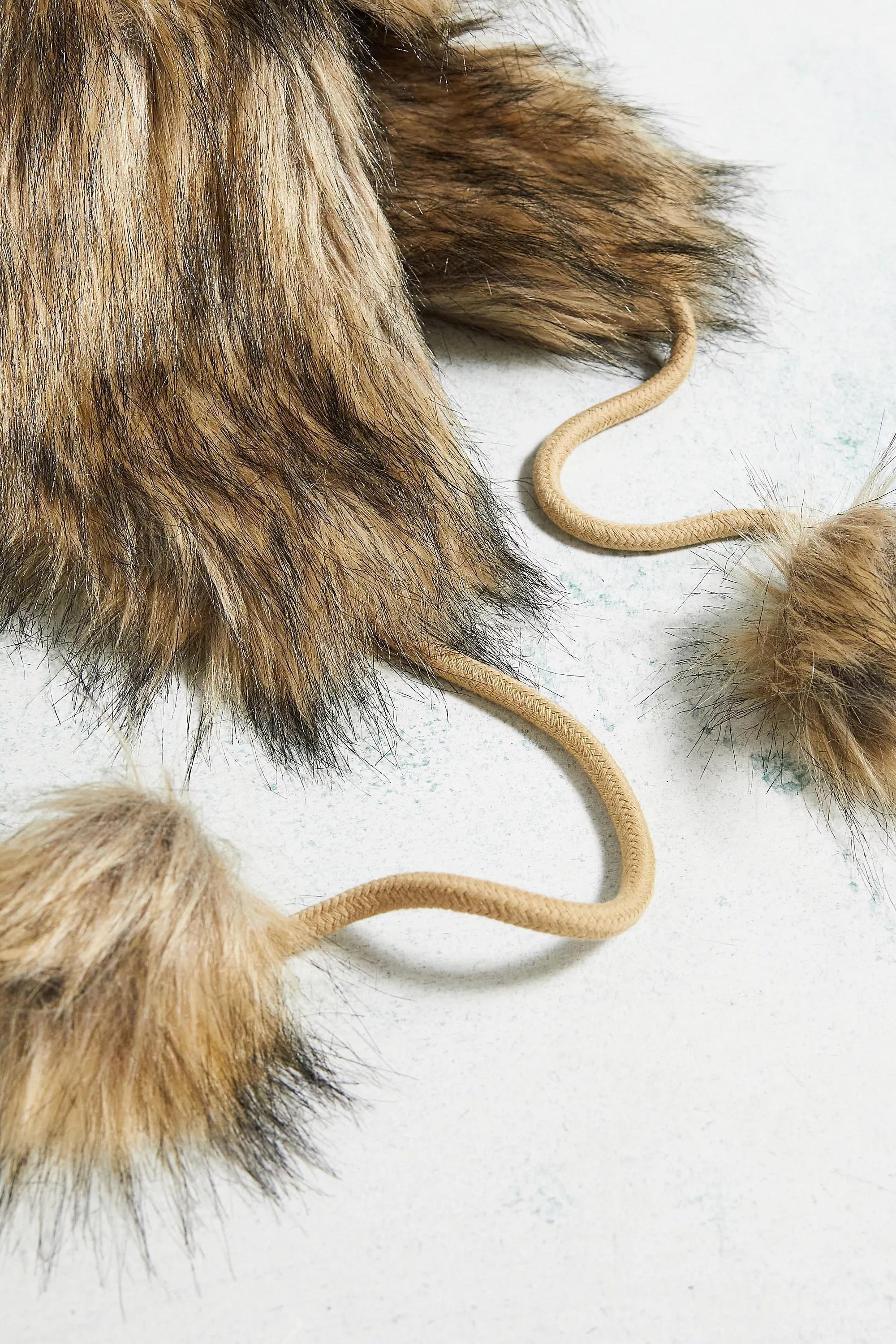 Beige Phoenix Faux Fur Trapper Hat, NEUTR, large image number 3