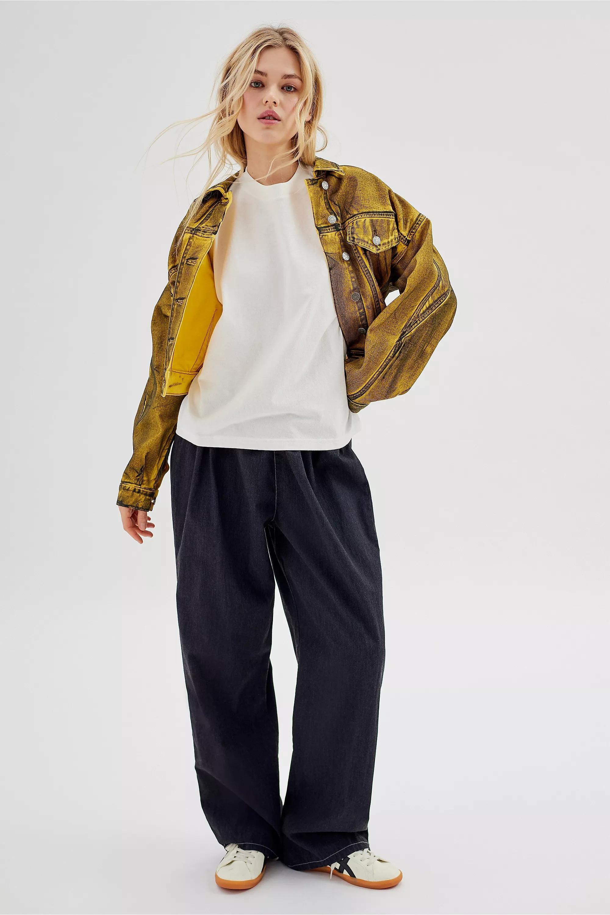 White Crewneck Oversized T-Shirt, , large image number 1