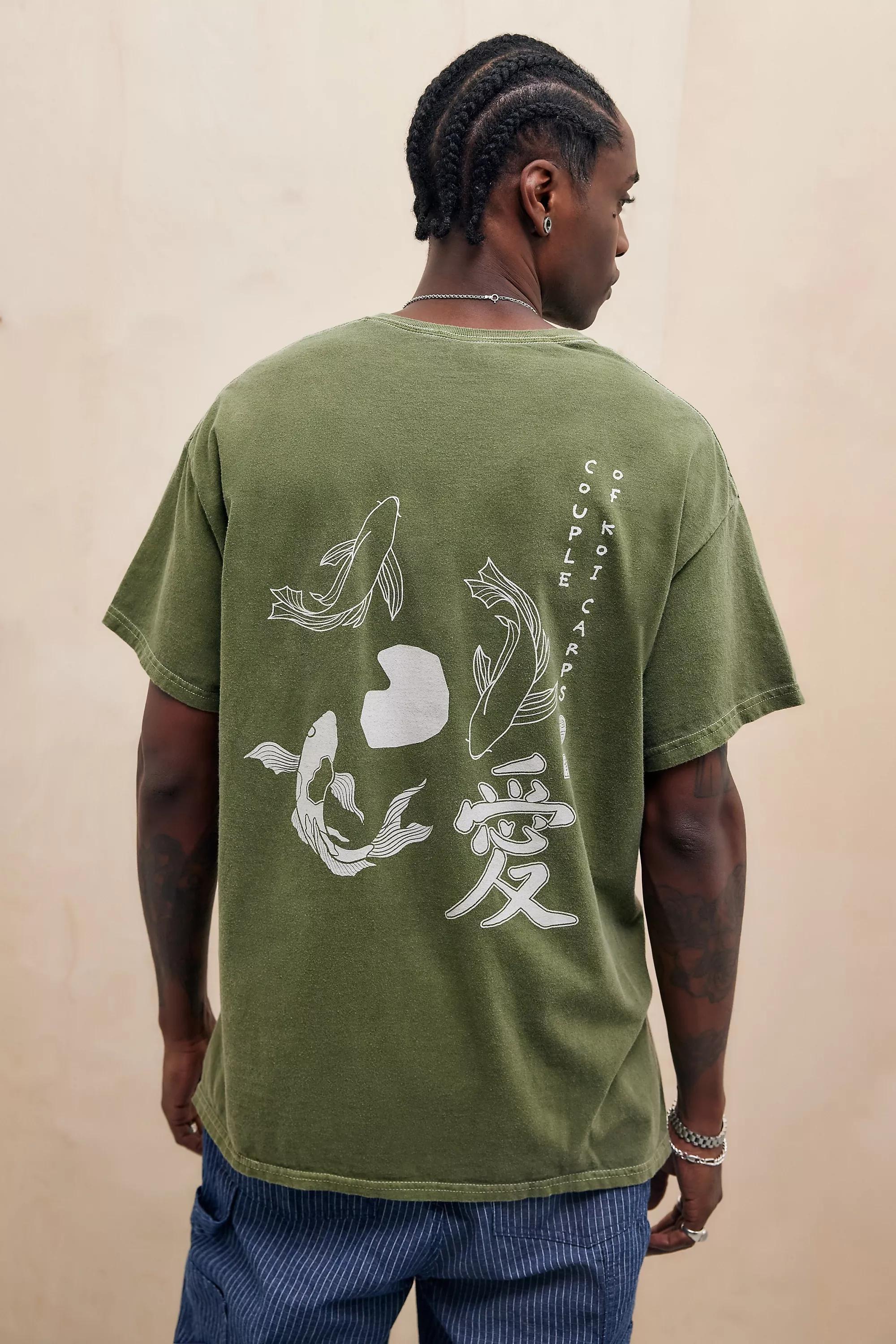 Green Uo Fish Graphic T-Shirt, , large image number 0